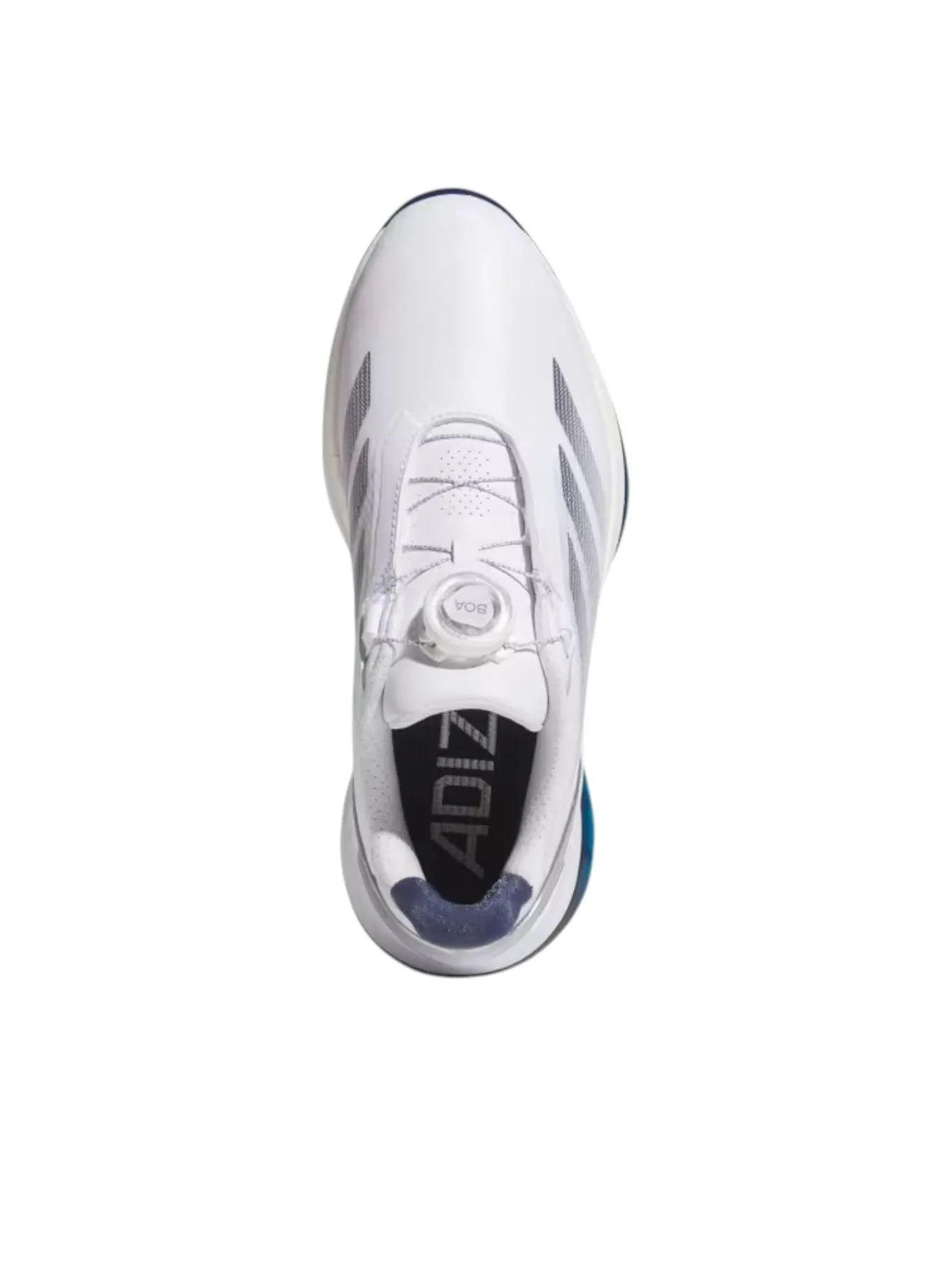 Кроссовки (WMNS) adidas Adizero ZG Low Cut Boa Spikeless Golf 'Cloud White Night Indigo' — изображение 2 из 5, белый
