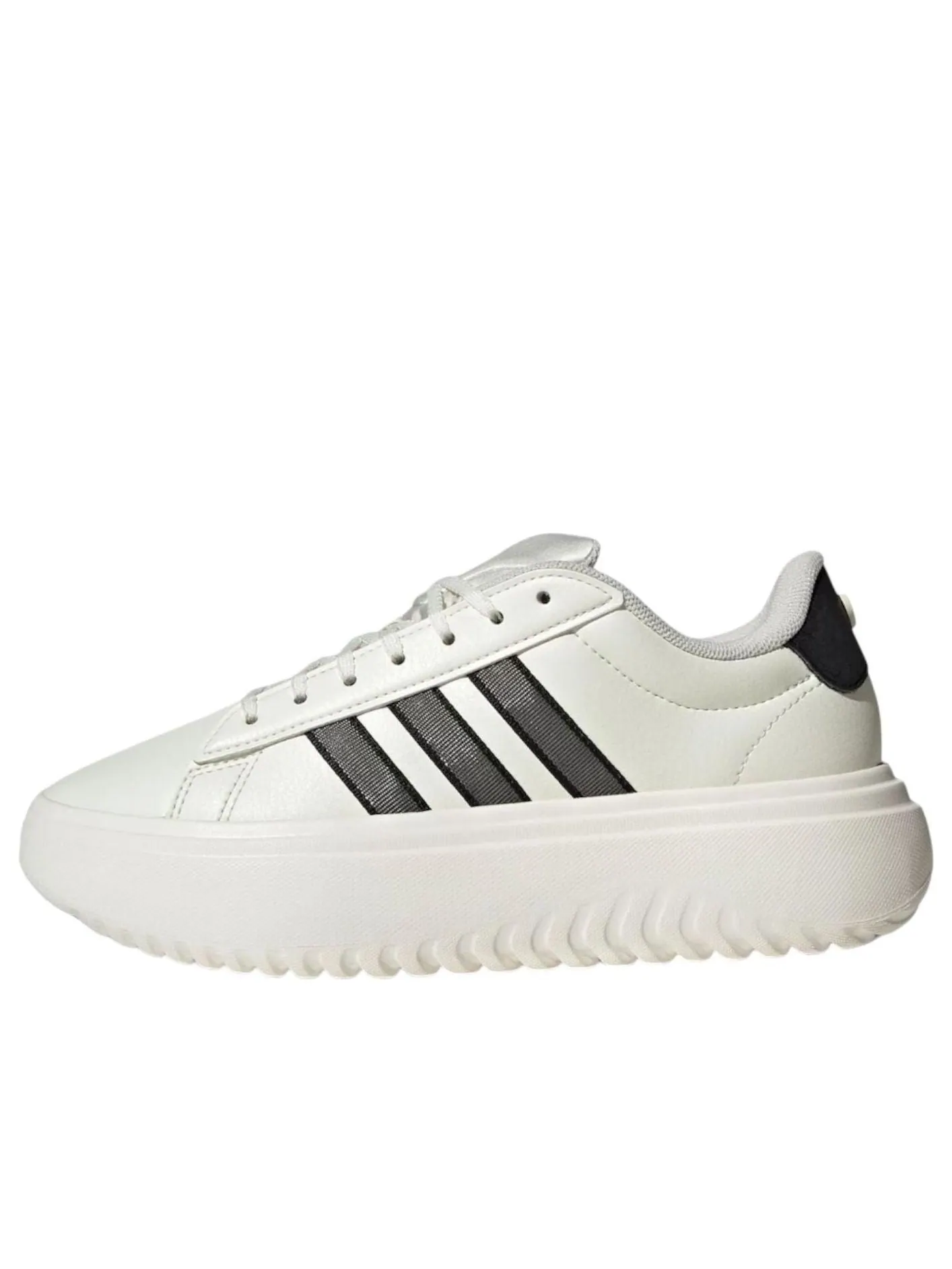 Кроссовки (WMNS) adidas Grand Court Platform 'White Black' — изображение 1 из 4, белый