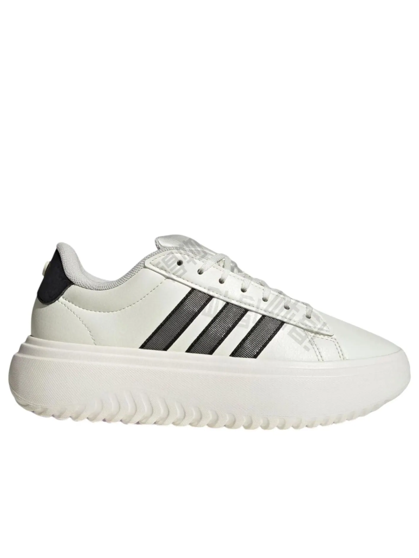 Кроссовки (WMNS) adidas Grand Court Platform 'White Black' — изображение 4 из 4, белый