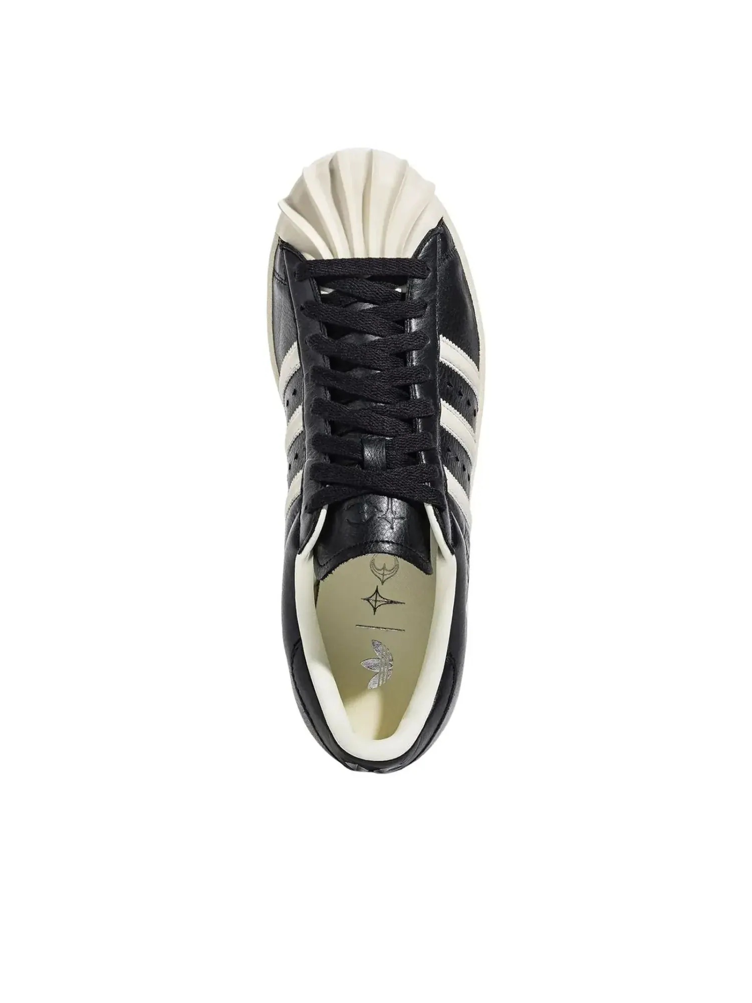 Кроссовки Adidas x Thug Club Superstar Vintage 'Black' — изображение 4 из 6, черный