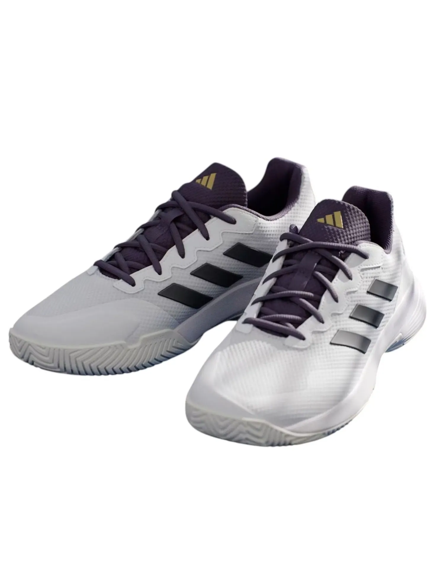 Кроссовки Adidas GameCourt 2.0 'White Black Aurora Plum' — изображение 3 из 4, белый/черный