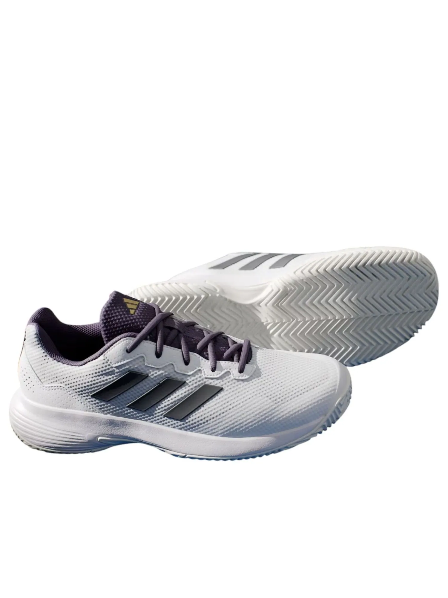 Кроссовки Adidas GameCourt 2.0 'White Black Aurora Plum' — изображение 4 из 4, белый/черный