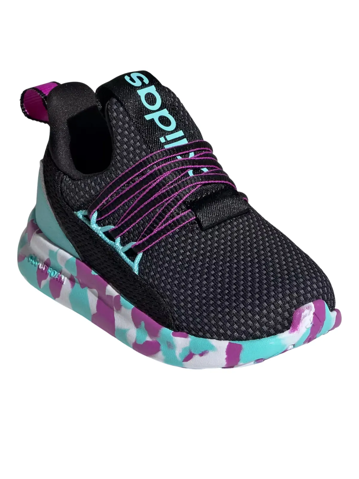 (TD) Adidas Lite Racer Adapt 7.0 'Core Black Purple Burst' — изображение 4 из 5