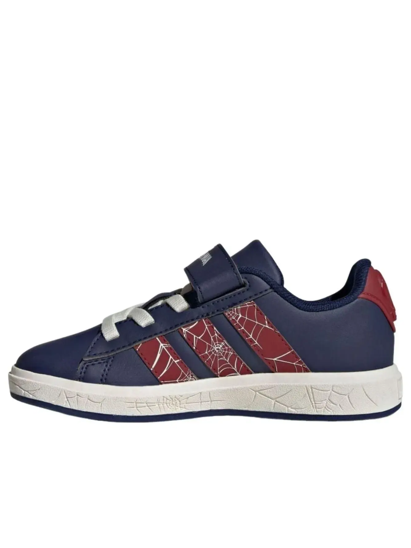 Детские кроссовки для мальчиков с закрытой липучкой Grand Court 'Spider-Man' Adidas — изображение 1 из 6, синий
