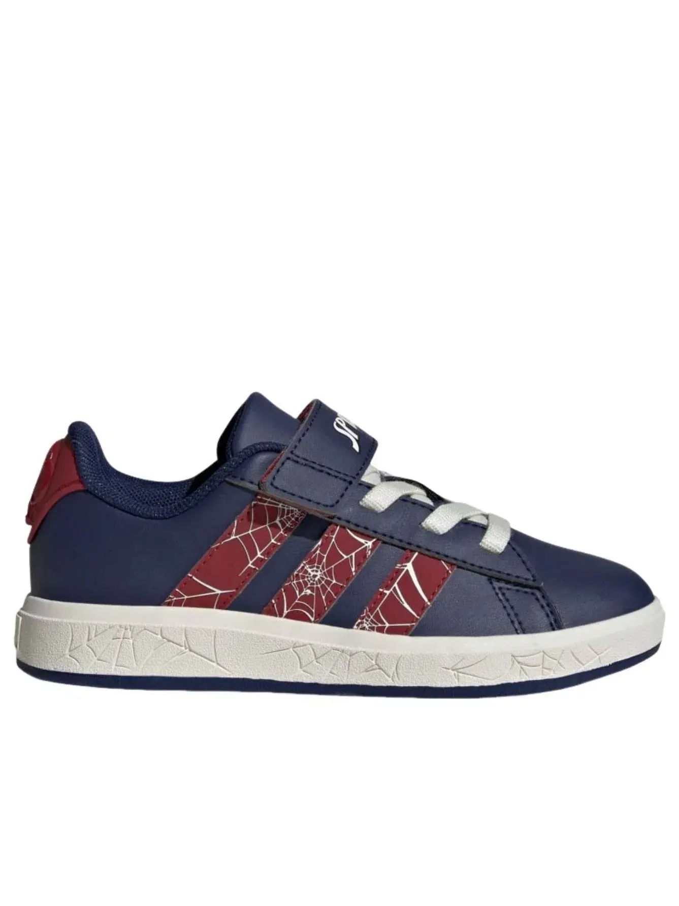 Детские кроссовки для мальчиков с закрытой липучкой Grand Court 'Spider-Man' Adidas — изображение 6 из 6, синий