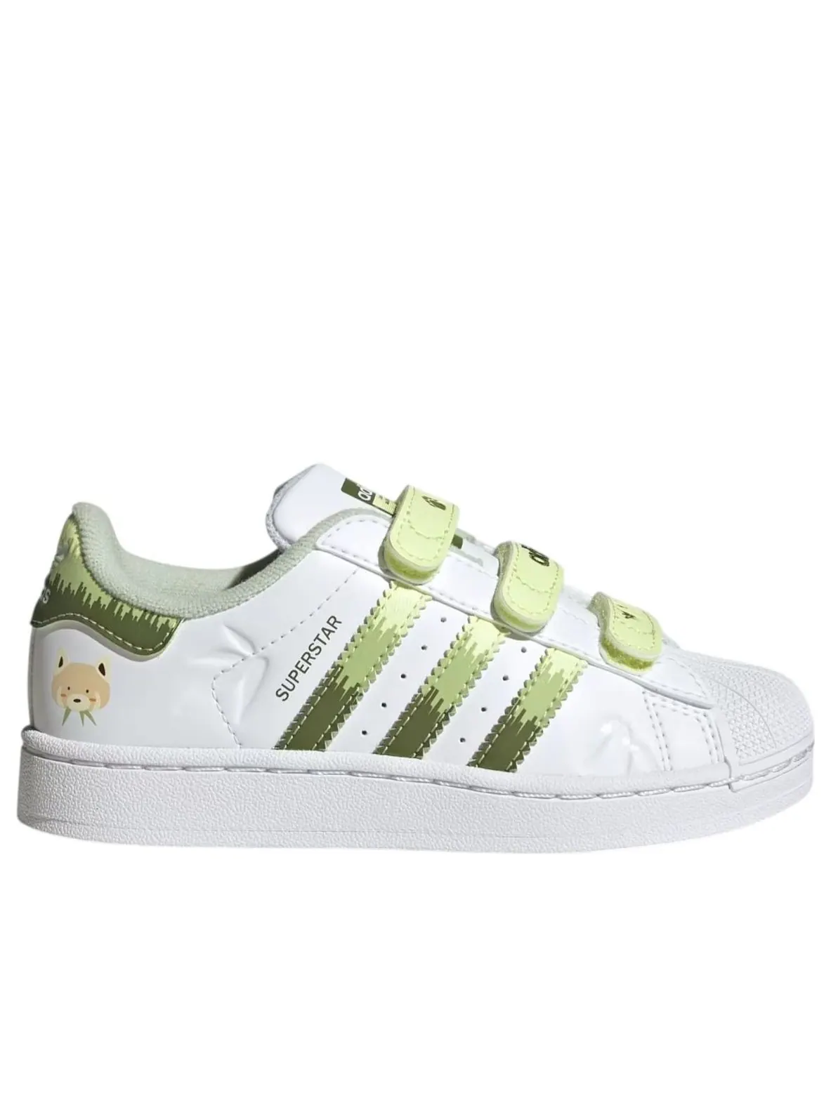 Кроссовки (PS) adidas Superstar II 'Cloud White Focus Olive' — изображение 2 из 6, белый