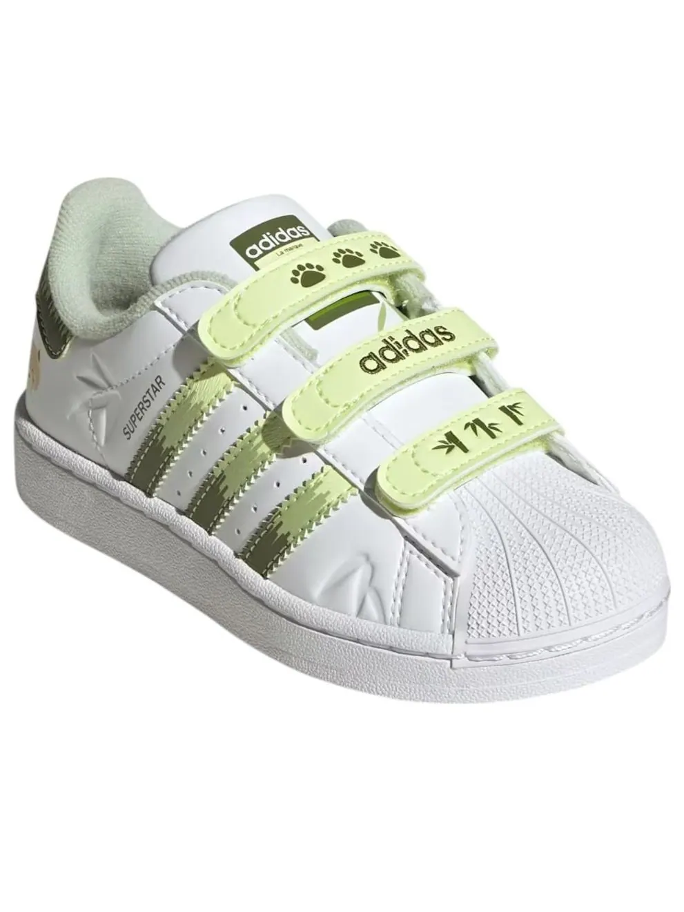 Кроссовки (PS) adidas Superstar II 'Cloud White Focus Olive' — изображение 5 из 6, белый