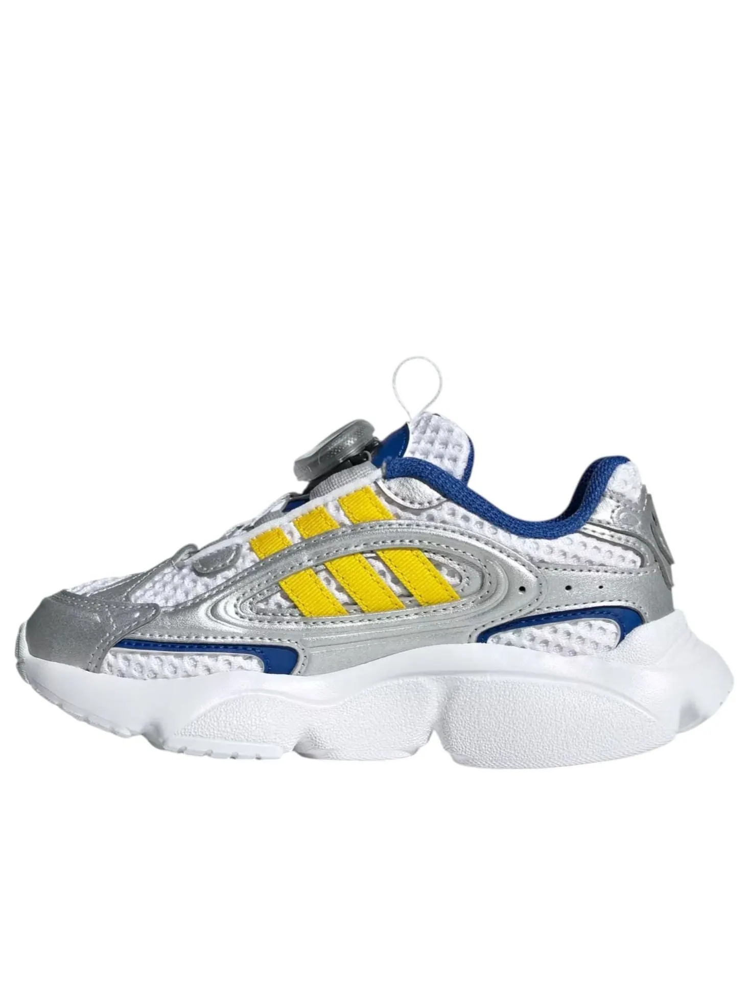 Кроссовки (PS) adidas Ozmillen Boa 'Silver Metallic Yellow' — изображение 1 из 7, серебряный