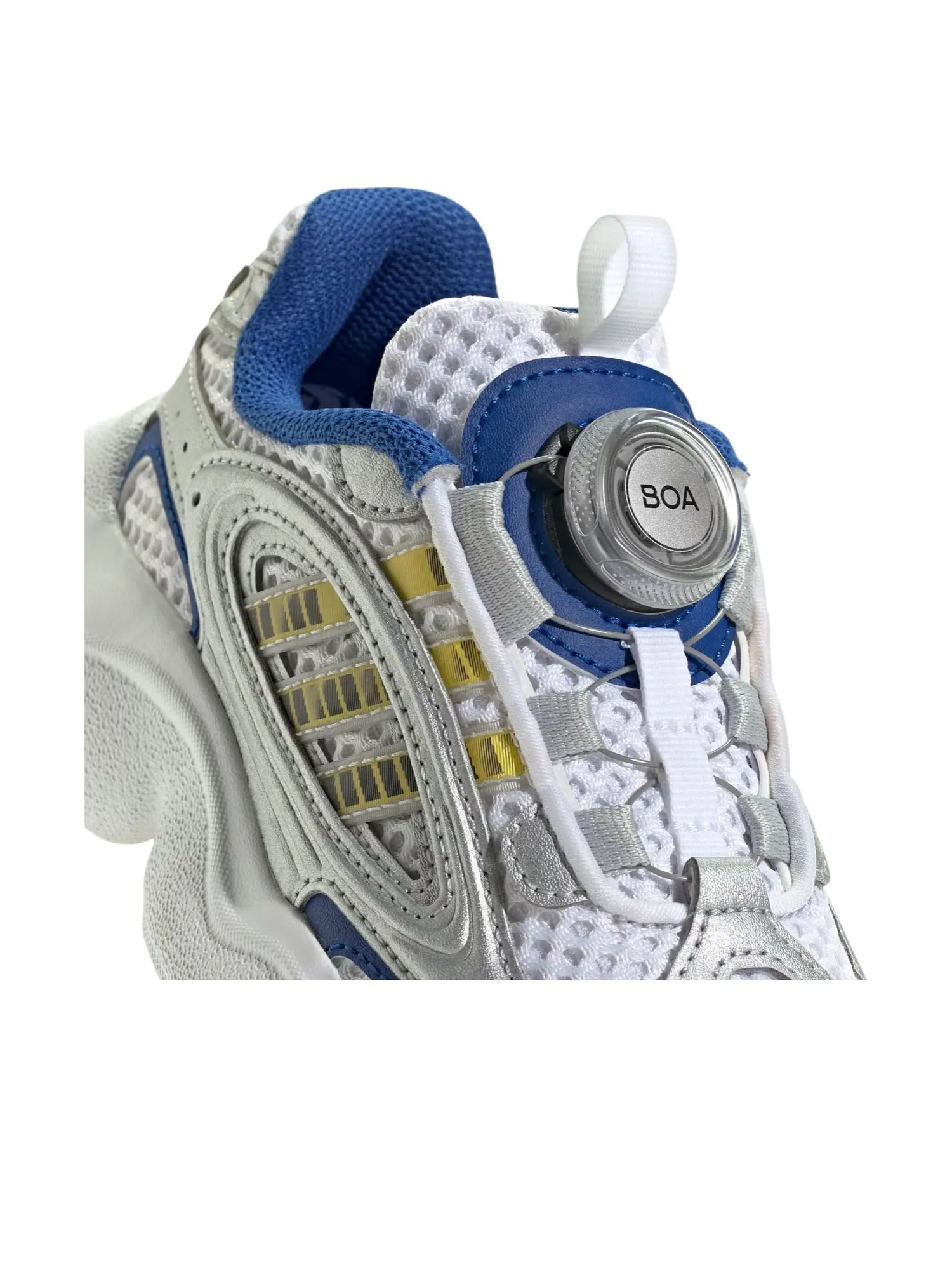 Кроссовки (PS) adidas Ozmillen Boa 'Silver Metallic Yellow' — изображение 7 из 7, серебряный