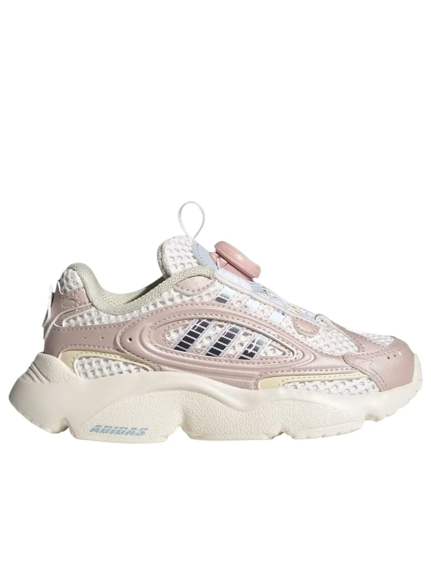 Кроссовки (PS) adidas Ozmillen Boa 'Chalk White Pink Silver' — изображение 2 из 7, белый
