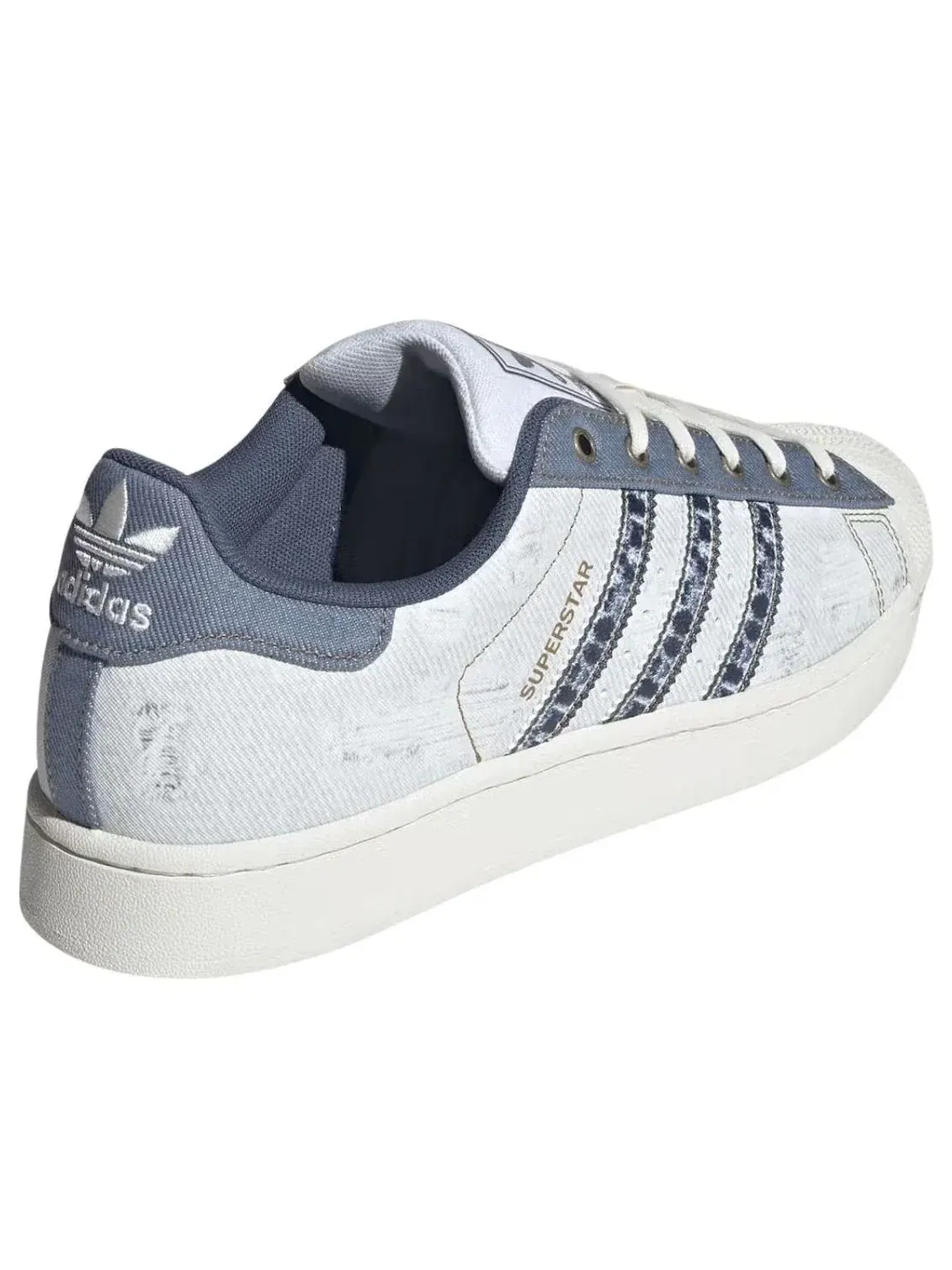 Кроссовки Adidas Originals Superstar 2 'Denim' — изображение 3 из 5, белый