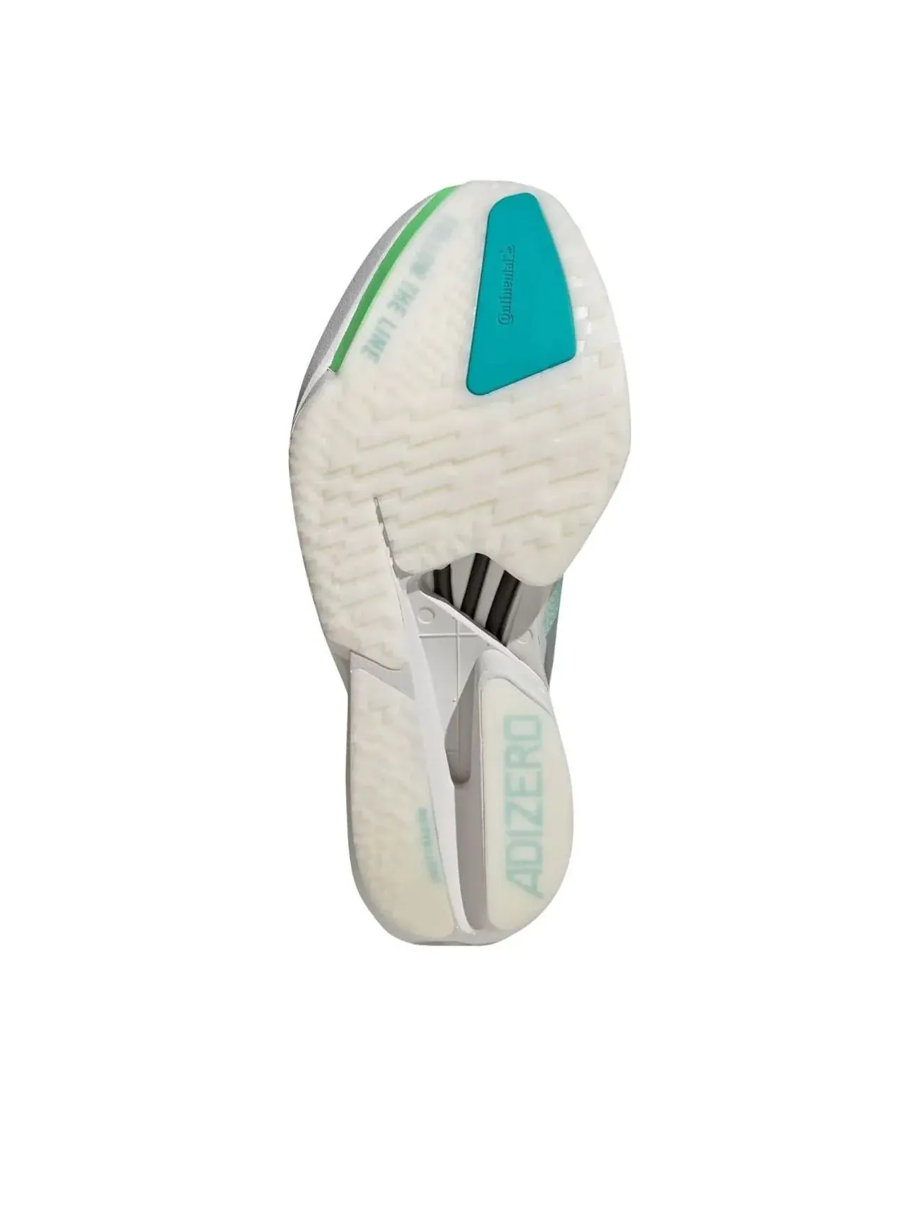 Кроссовки (WMNS) Adidas Adizero Adios Pro 4 'Aqua Matte Silver Gray' — изображение 3 из 5, бирюзовый
