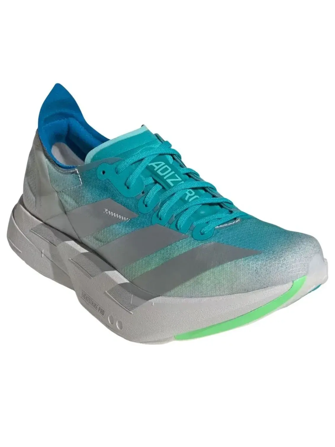 Кроссовки (WMNS) Adidas Adizero Adios Pro 4 'Aqua Matte Silver Gray' — изображение 4 из 5, бирюзовый