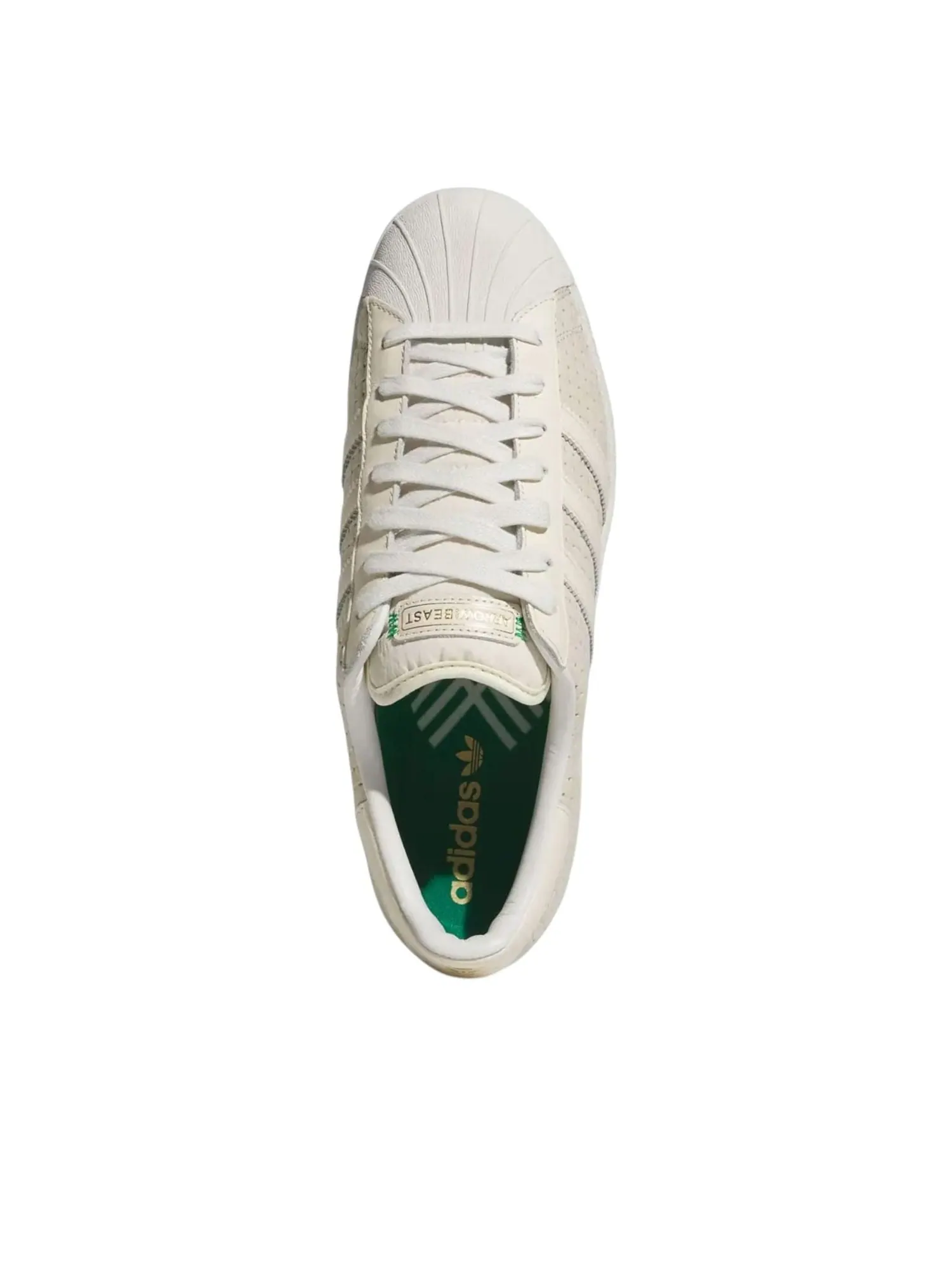 Кроссовки adidas x Arrow & Beast Superstar ADV 'Wonder White' — изображение 3 из 5, белый