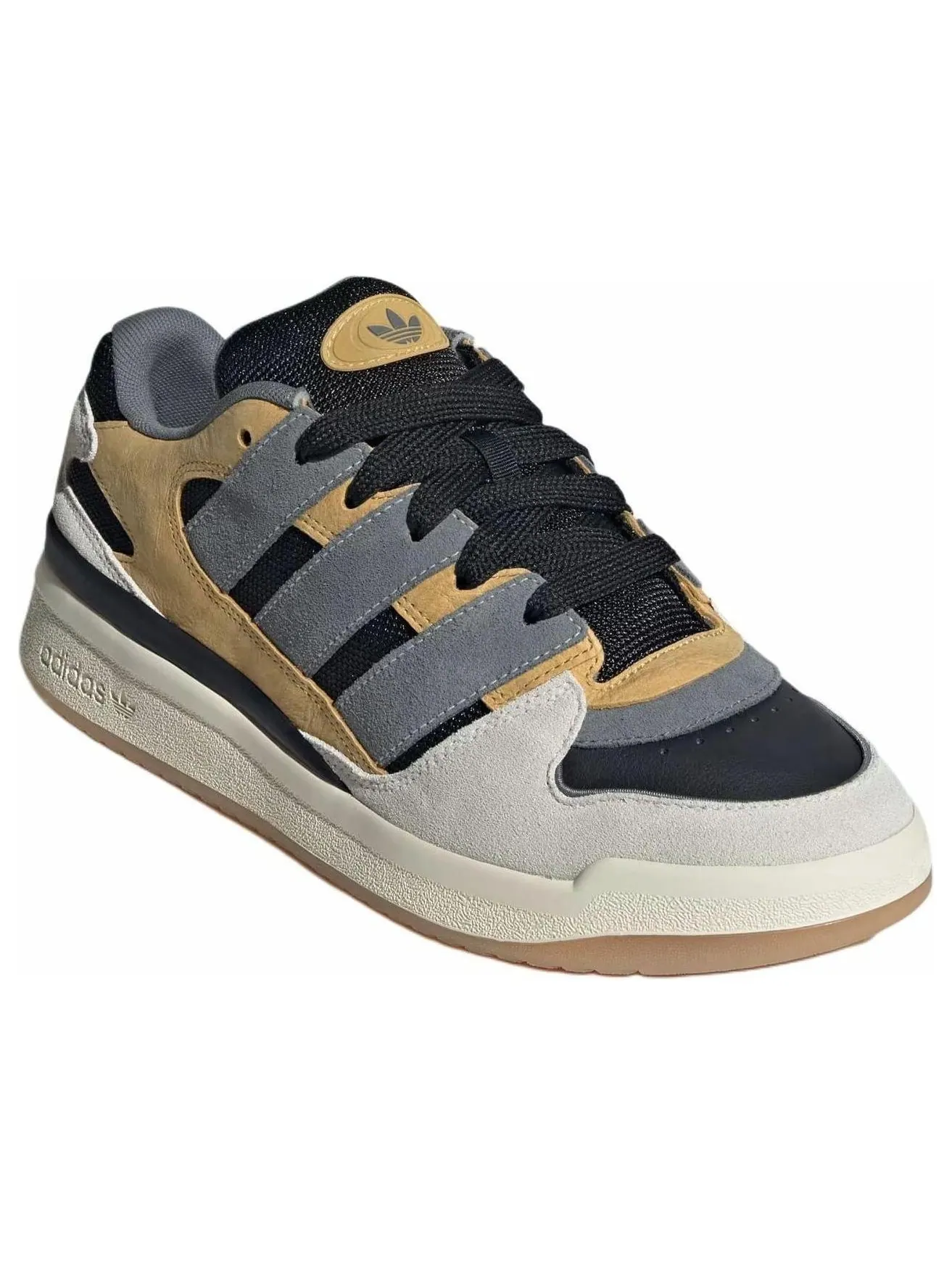 Кроссовки adidas Forum Puffed 'Black Oat Off White' — изображение 2 из 4, коричневый