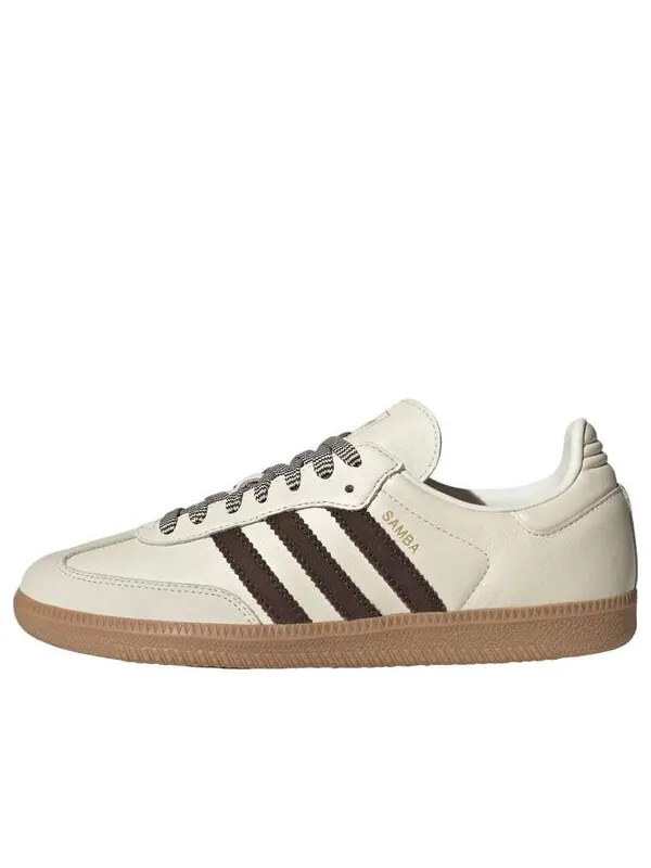 Кроссовки samba og 'off white dark brown' Adidas — изображение 1 из 4, белый/темный коричневый