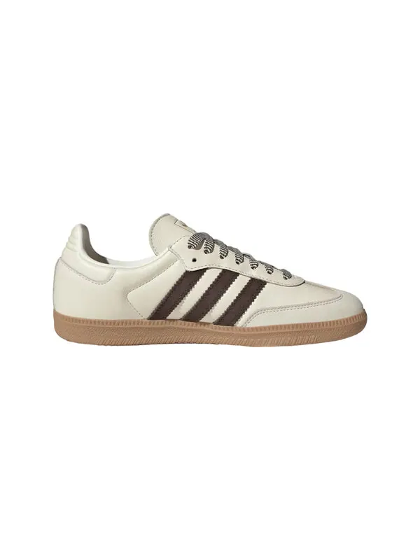 Кроссовки samba og 'off white dark brown' Adidas — изображение 2 из 4, белый/темный коричневый