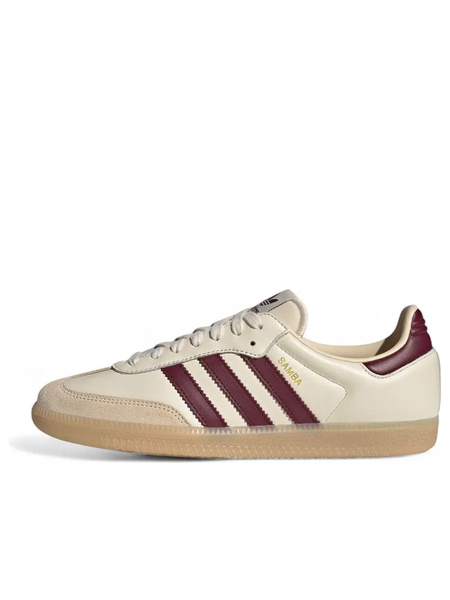Кроссовки adidas Samba OG 'Wonder White Shadow Red' — изображение 1 из 6, бежевый