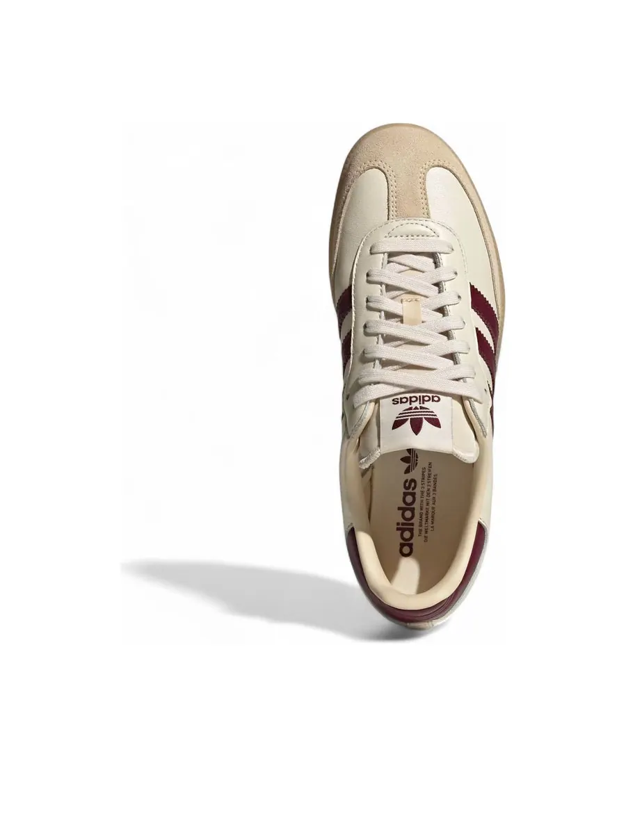 Кроссовки adidas Samba OG 'Wonder White Shadow Red' — изображение 5 из 6, бежевый
