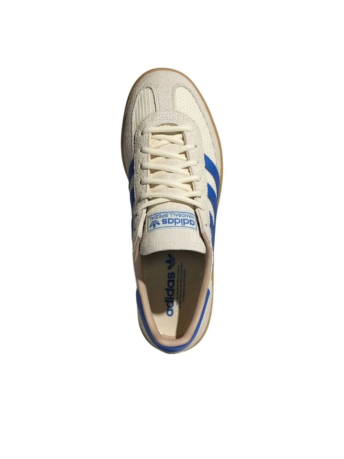 Кроссовки Adidas Handball Spezial 'Cream White Blue Warm Sandstone' — изображение 4 из 5, кремовый белый/синий