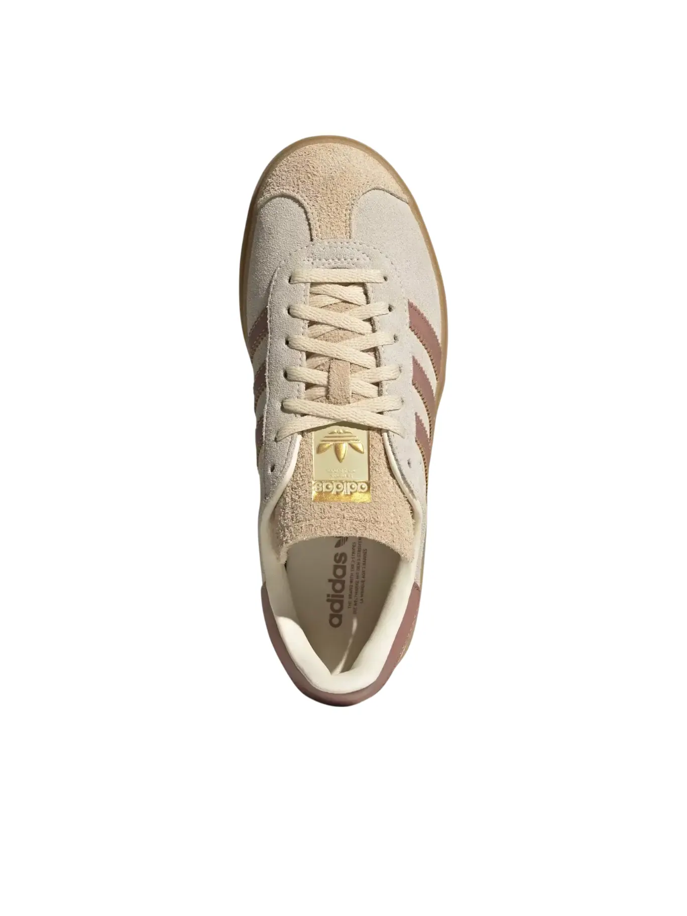 Кроссовки (WMNS) adidas Gazelle Bold 'Cream Warm Clay Sand' — изображение 2 из 5, бежевый