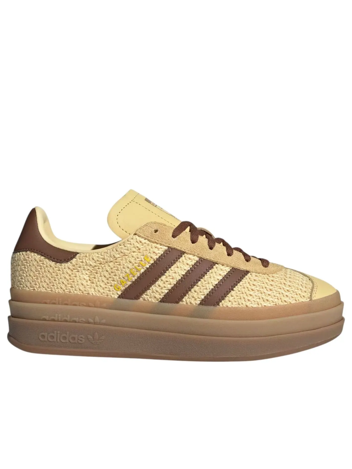Кроссовки (WMNS) adidas Gazelle Bold 'Orange Tint Preloved Brown' — изображение 5 из 5, желтый