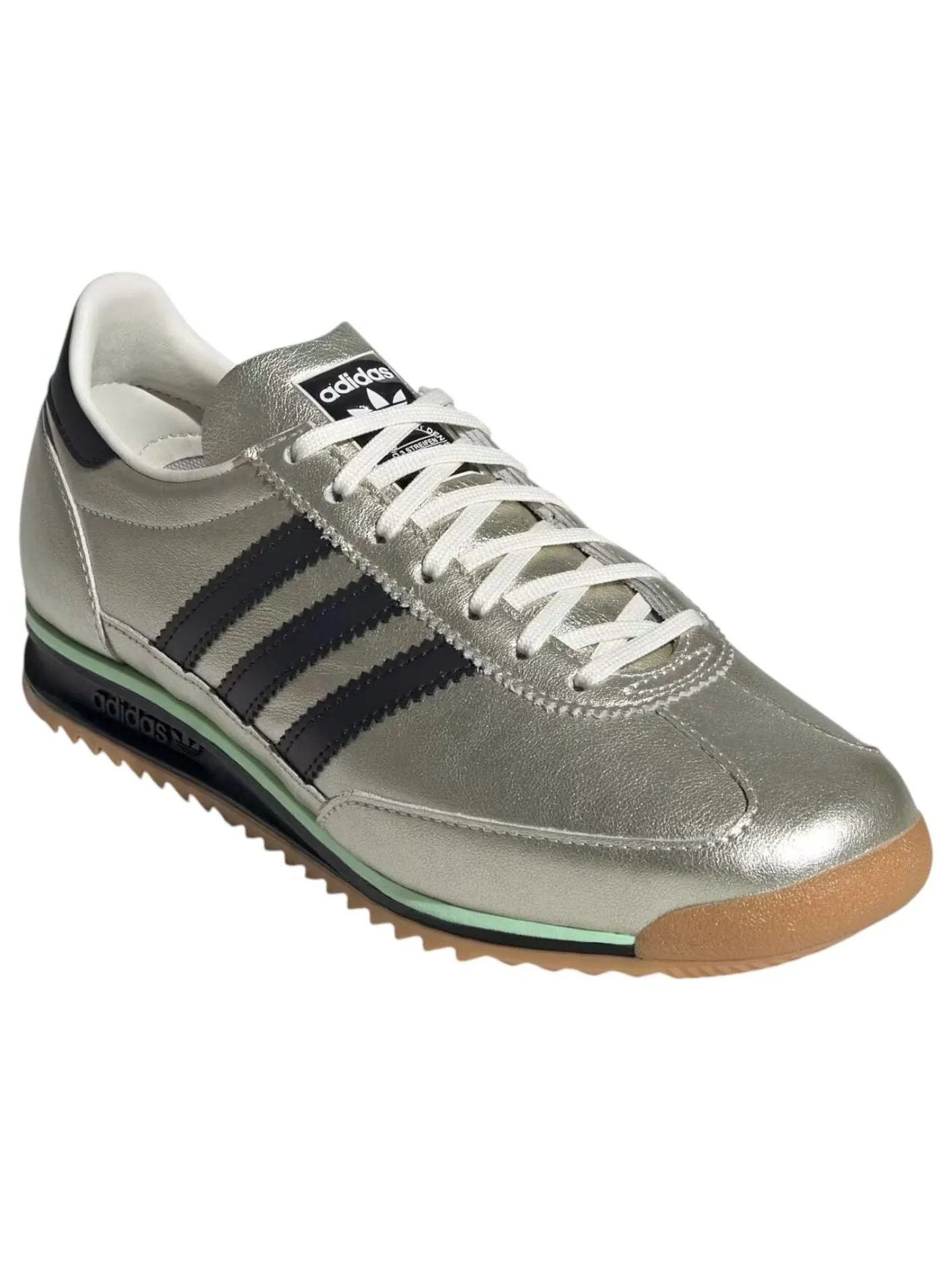 Кроссовки (WMNS) adidas SL 72 OG 'Off-White Black Gum' — изображение 2 из 5, серебряный