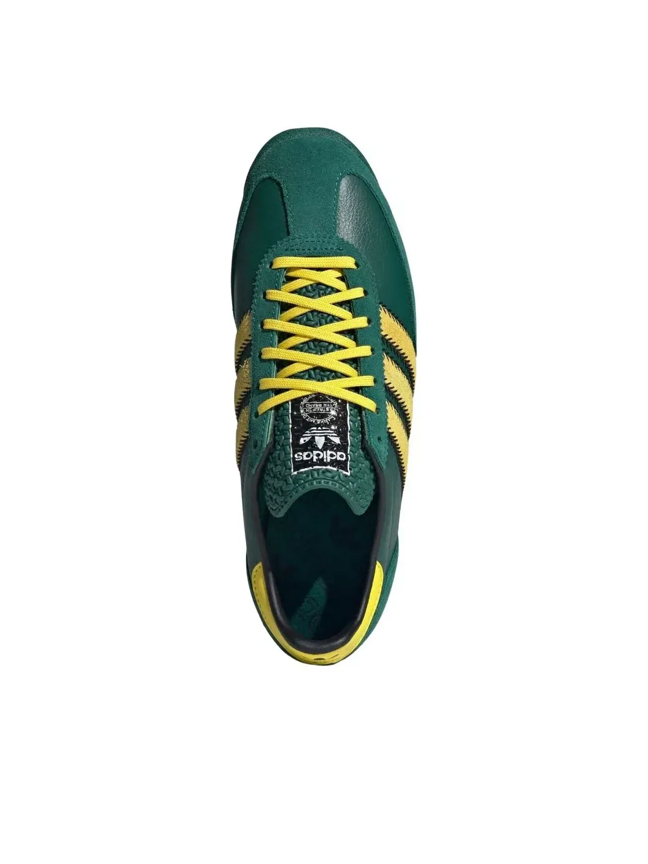 Кроссовки (WMNS) Adidas SL 72 OG 'Collegiate Green Yellow' — изображение 2 из 5, зеленый