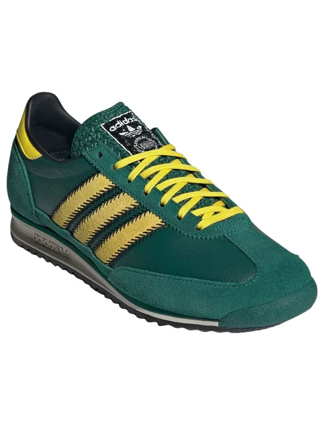 Кроссовки (WMNS) Adidas SL 72 OG 'Collegiate Green Yellow' — изображение 4 из 5, зеленый