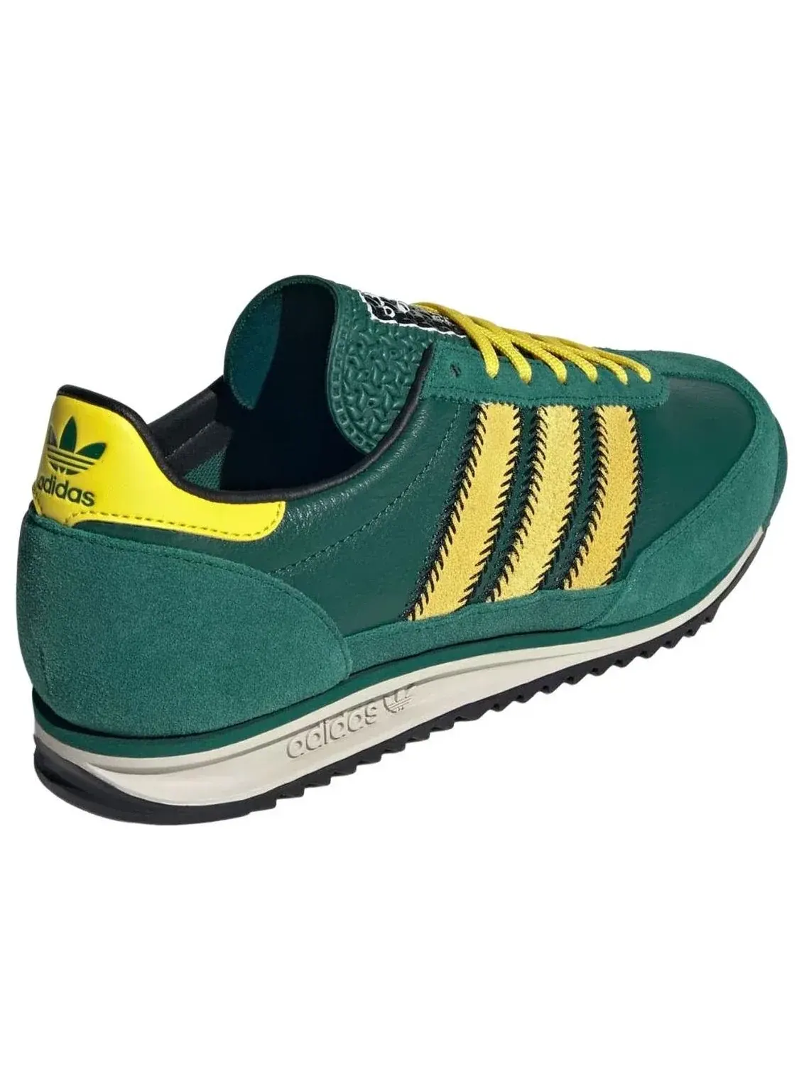 Кроссовки (WMNS) Adidas SL 72 OG 'Collegiate Green Yellow' — изображение 5 из 5, зеленый
