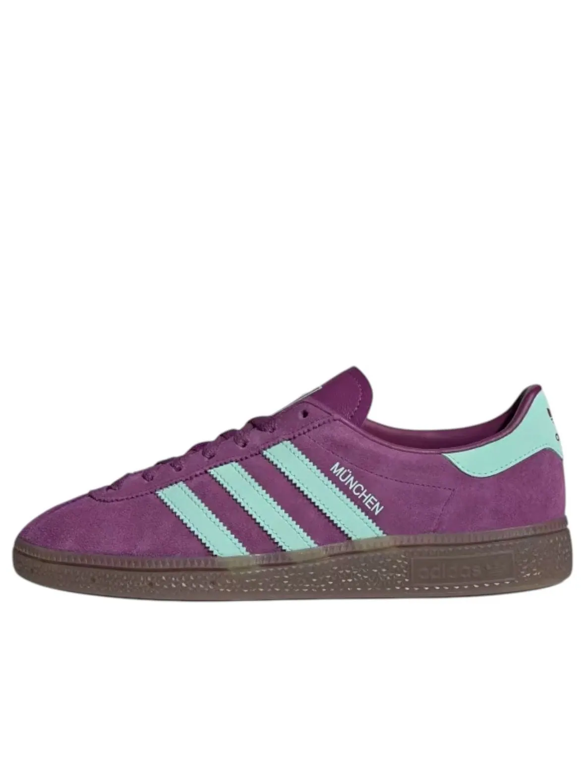 Кроссовки (WMNS) adidas Muenchen 'Rich Mauve Clear Mint Gum' — изображение 1 из 5, фиолетовый
