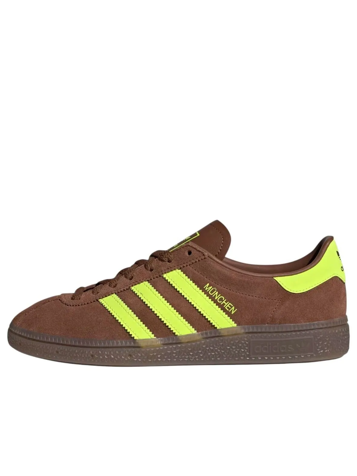 (WMNS) Adidas Muenchen 'Preloved Brown Solar Yellow Gum' — изображение 1 из 5, коричневый/желтый