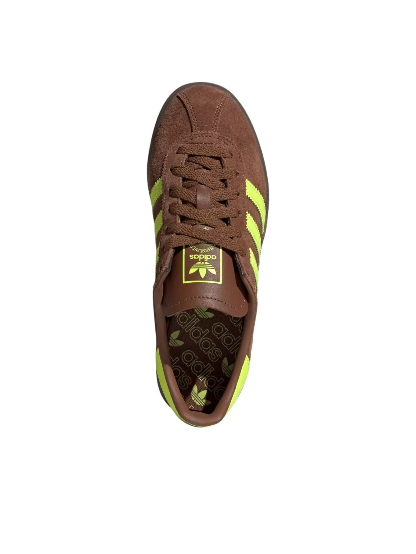 (WMNS) Adidas Muenchen 'Preloved Brown Solar Yellow Gum' — изображение 2 из 5, коричневый/желтый