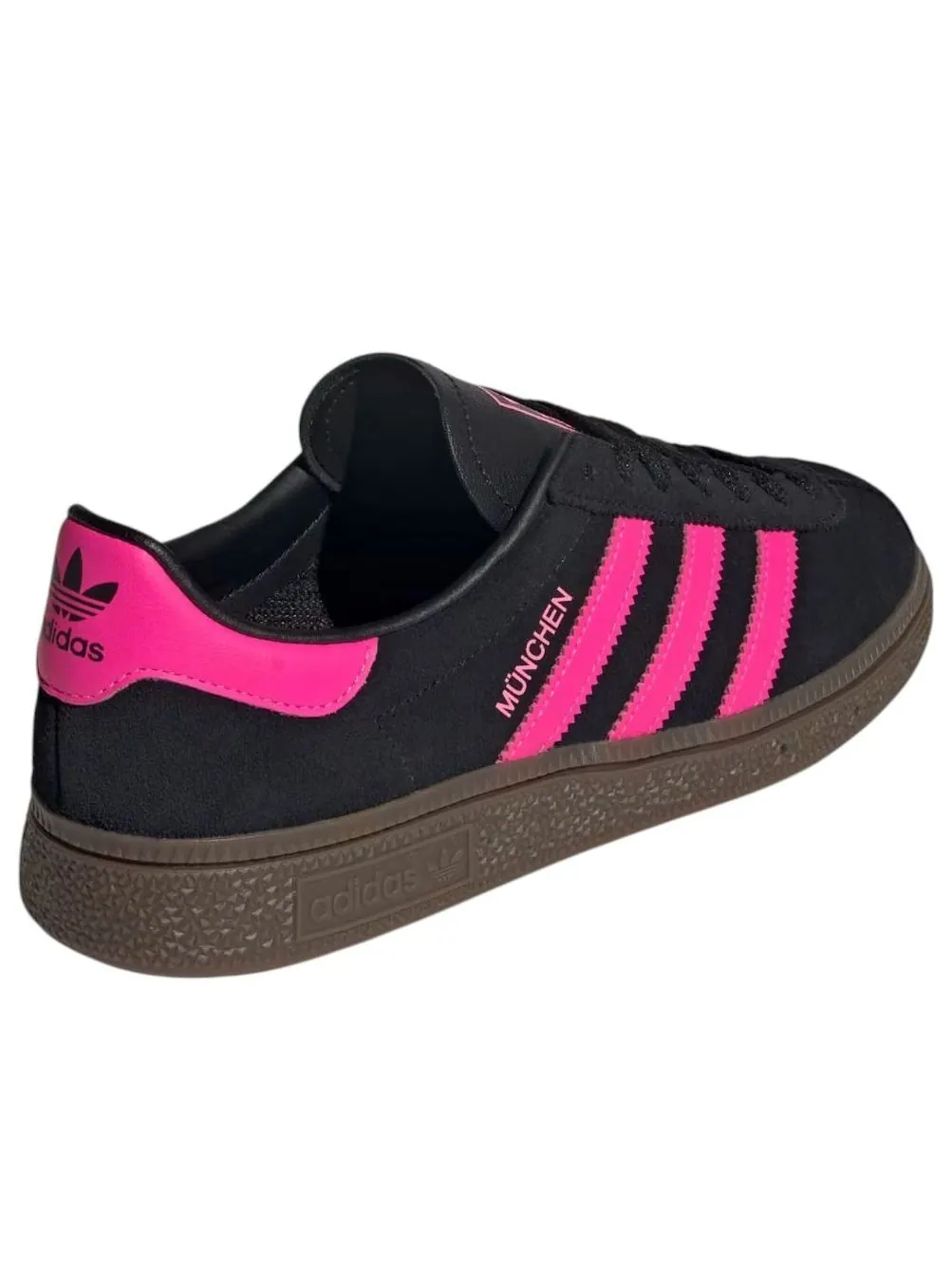 Кроссовки (WMNS) adidas Muenchen 'Black Lucid Pink Gum' — изображение 5 из 5, черный
