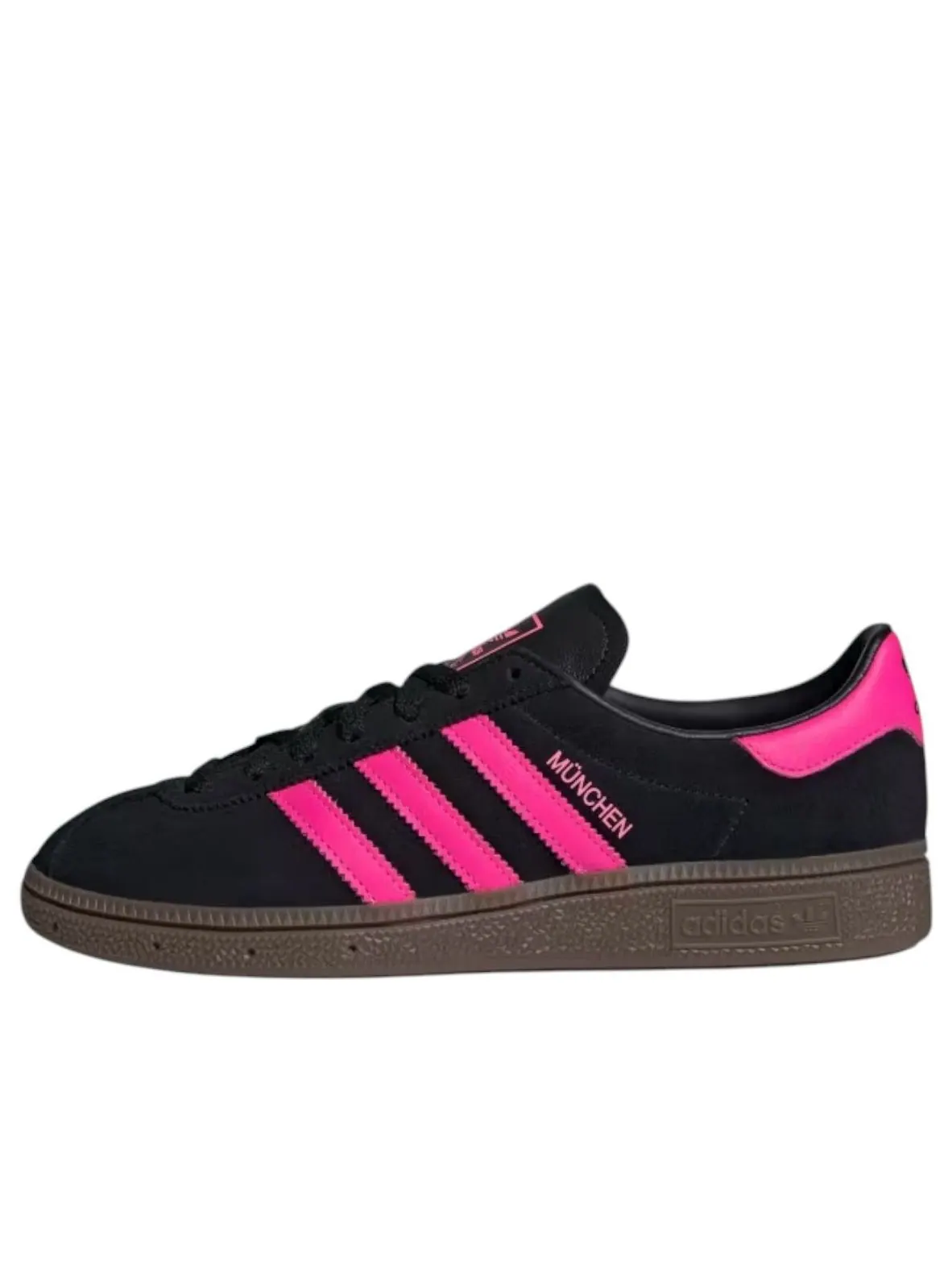 (WMNS) Adidas Muenchen 'Black Lucid Pink Gum' — изображение 1 из 5, черный/розовый