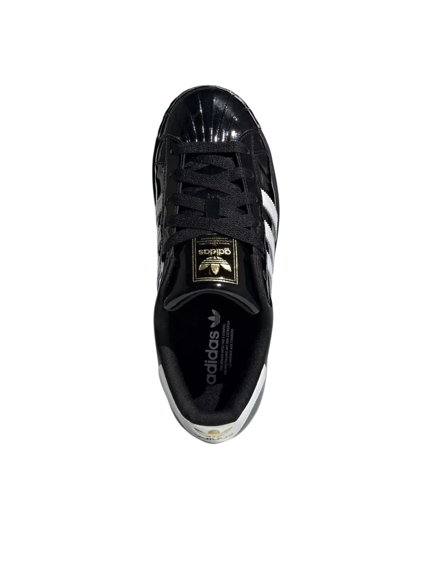 Кроссовки (WMNS) adidas Superstar II 'Core Black Gold Metallic' — изображение 3 из 5, черный