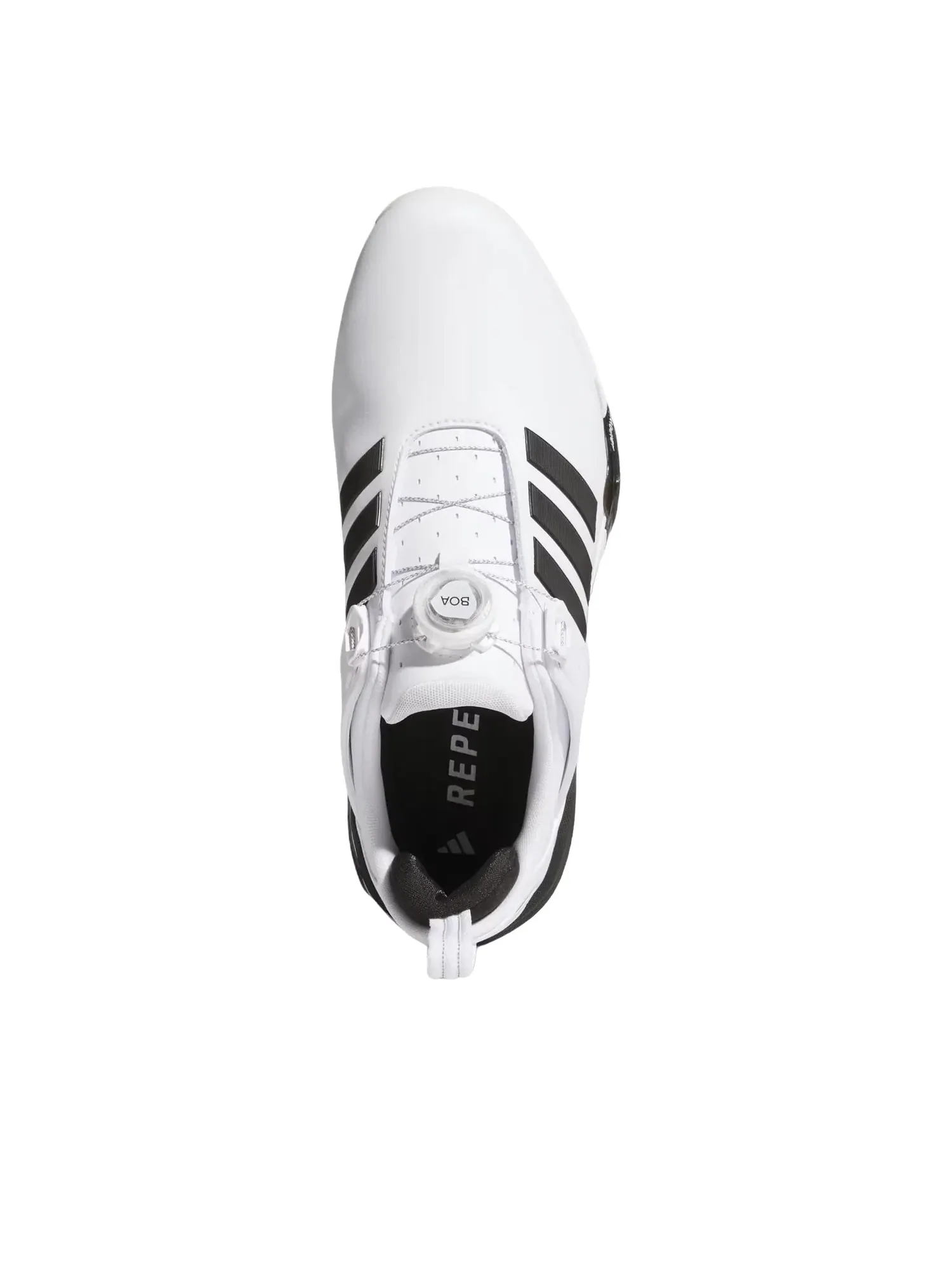 Кроссовки Adidas Adipower 26 Boa Spikeless Golf 'Cloud White Core Black Silver Metallic' JS4138 — 3