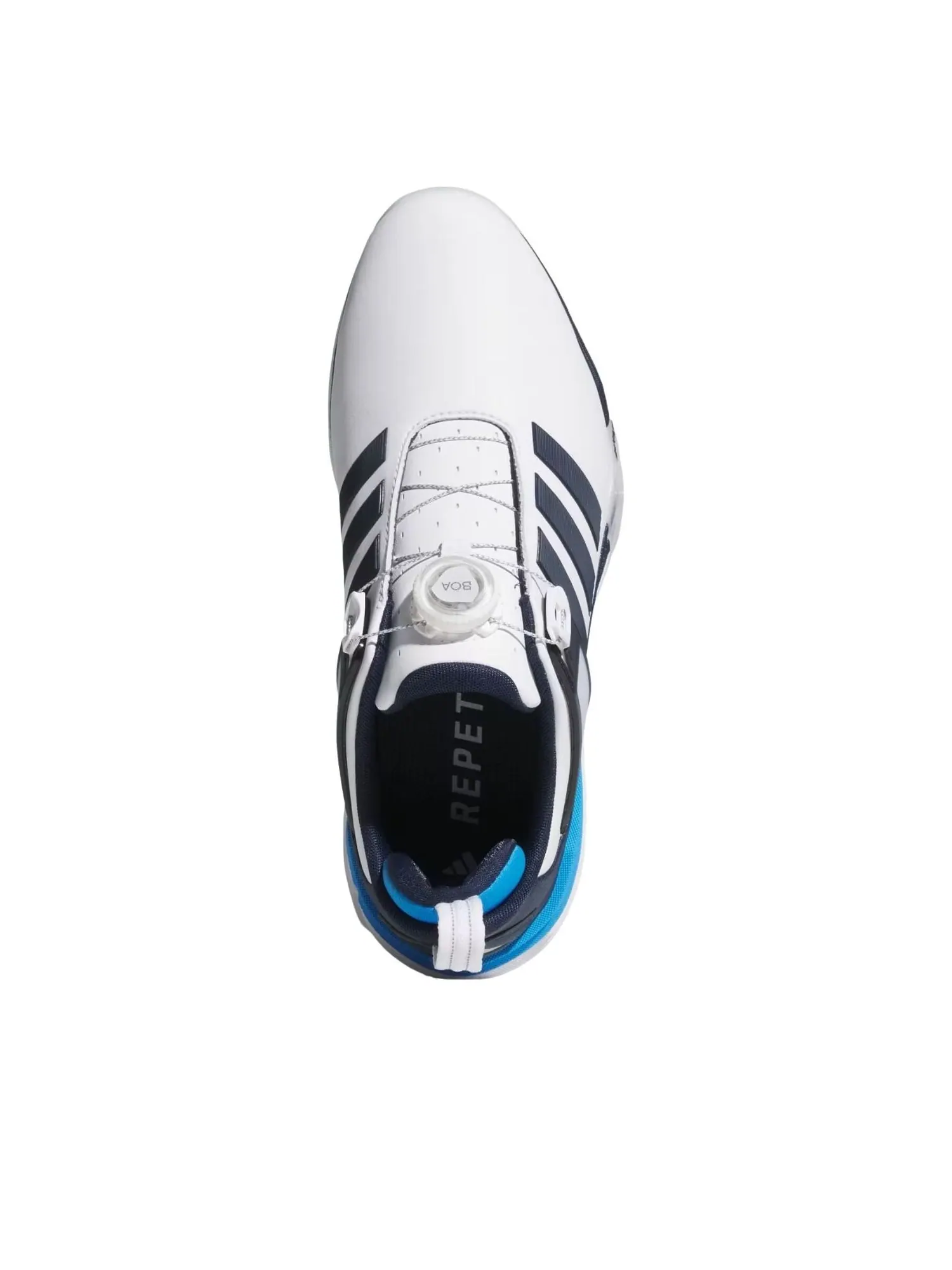 Adidas Adipower 26 Boa Spikeless 'Cloud White Collegiate Navy Lucid Ray Blue' — изображение 4 из 6, белый/темно-синий/синий