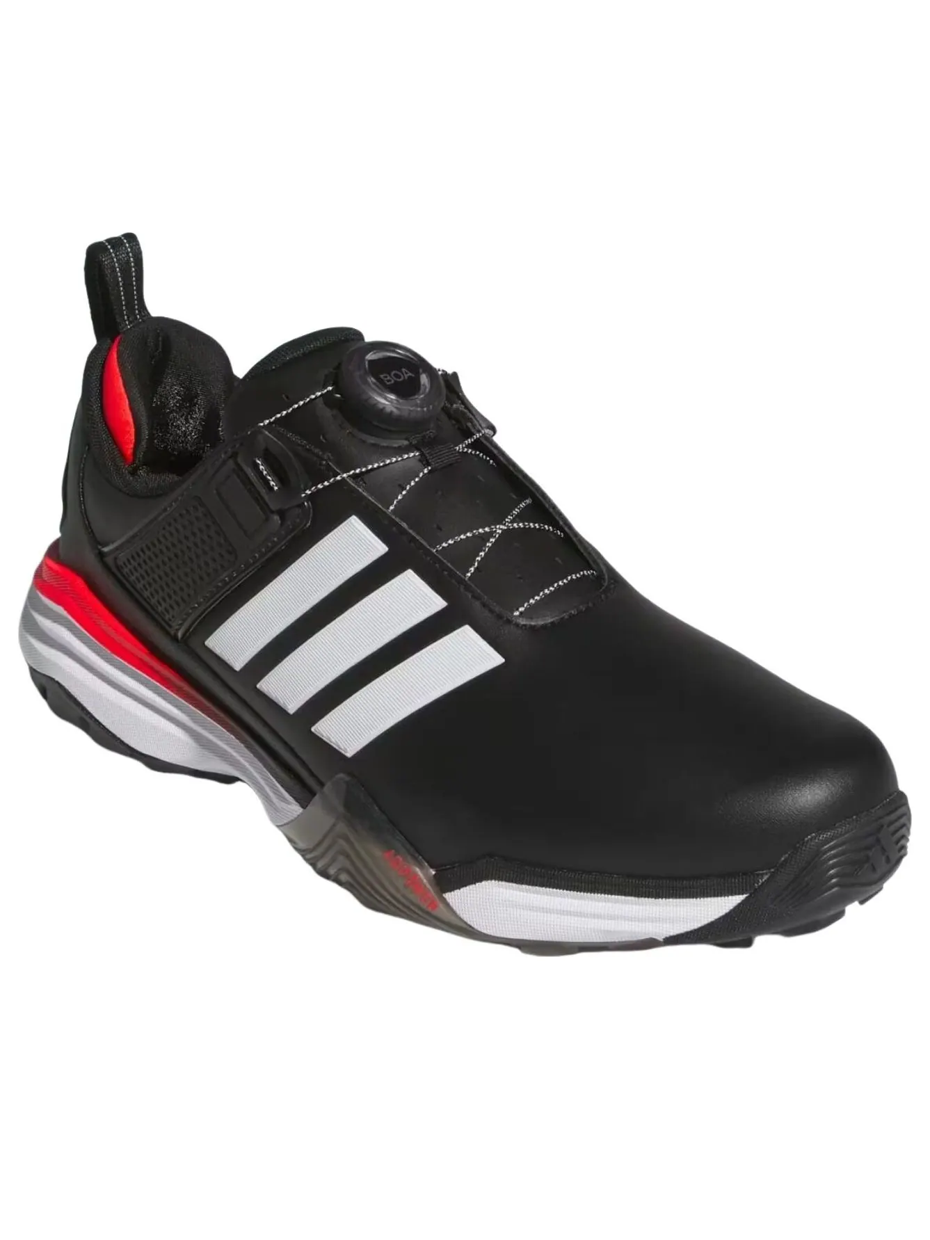 Adidas Adipower 26 Boa Spikeless 'Core Black Cloud White Lucid Red' — изображение 2 из 6, черный/белый/красный