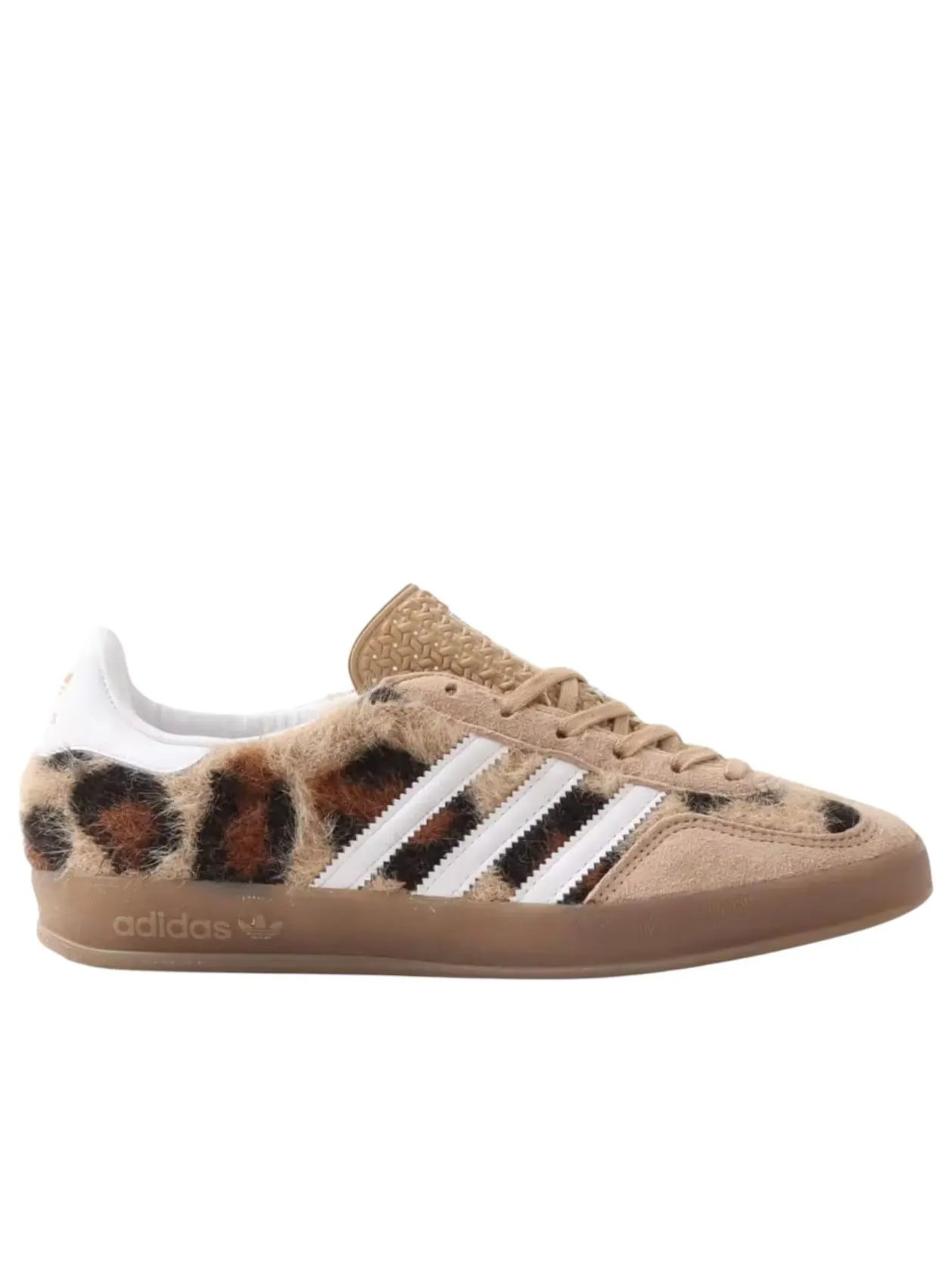 Кроссовки adidas x atmos Pink Gazelle Indoor 'Trinity Leopard Warm Sandstone' — изображение 2 из 7, коричневый