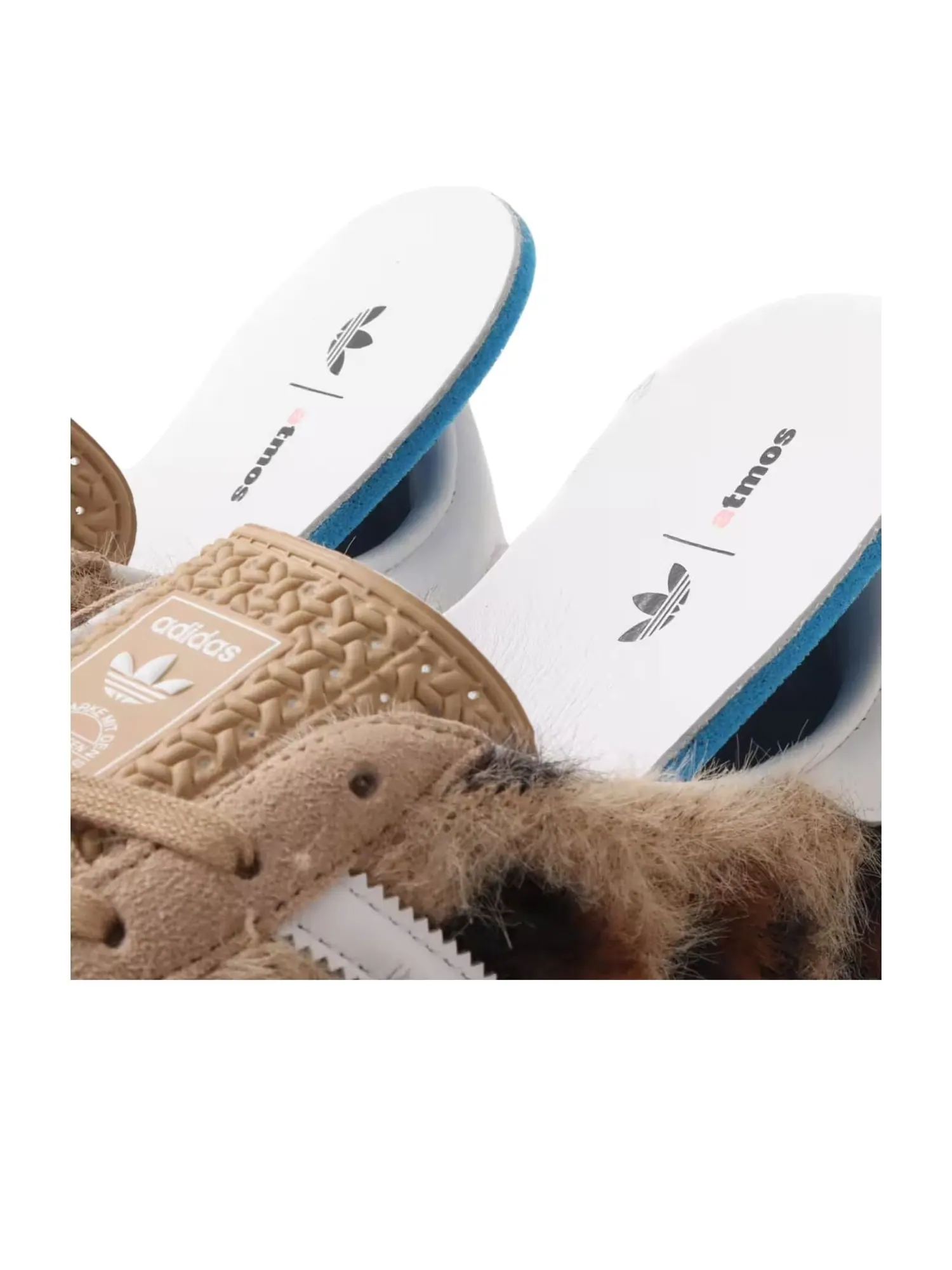 Кроссовки adidas x atmos Pink Gazelle Indoor 'Trinity Leopard Warm Sandstone' — изображение 7 из 7, коричневый