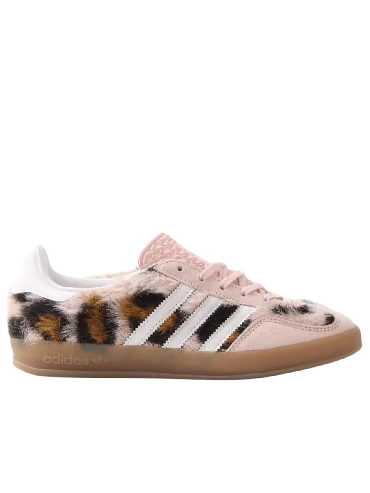 Кроссовки adidas x atmos Pink Gazelle Indoor 'Trinity Leopard Sand Pink' — изображение 2 из 7, розовый