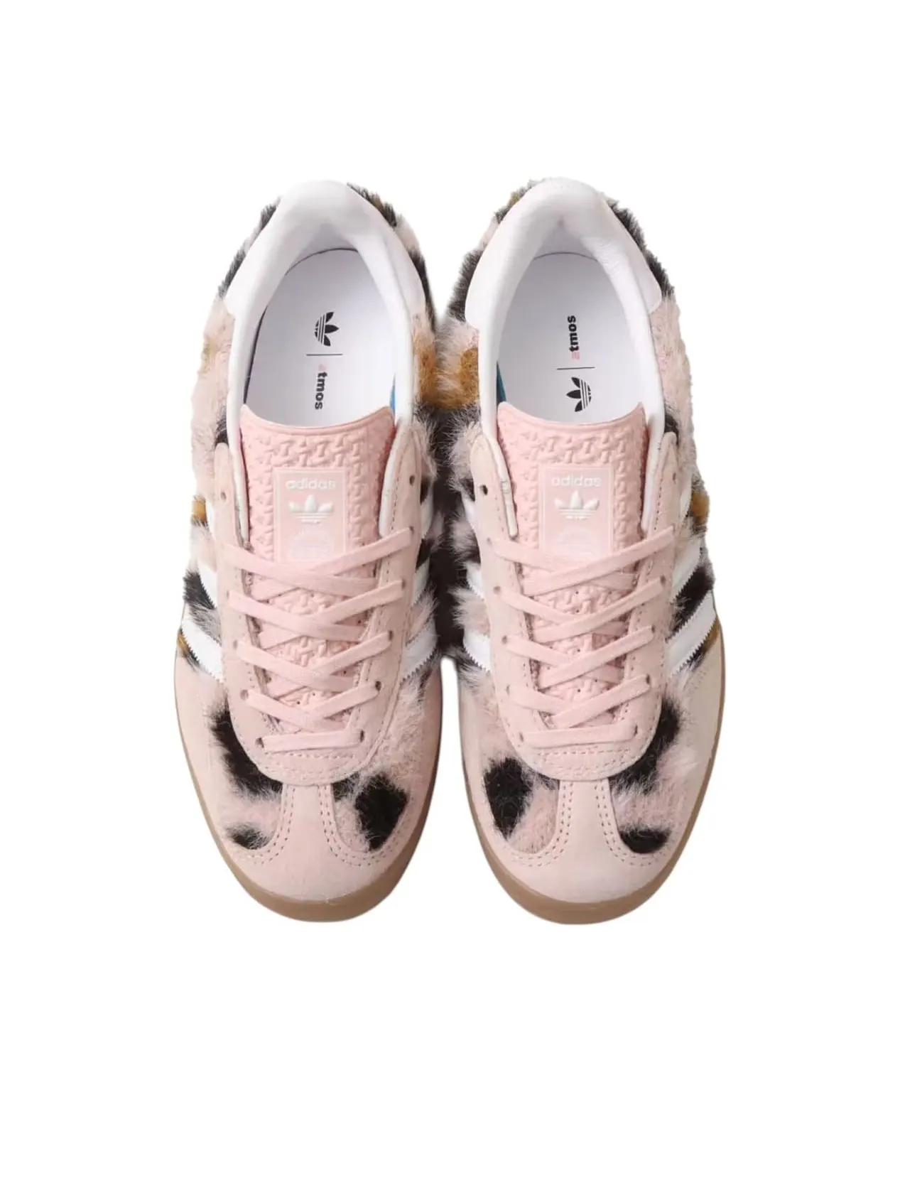 Кроссовки adidas x atmos Pink Gazelle Indoor 'Trinity Leopard Sand Pink' — изображение 4 из 7, розовый
