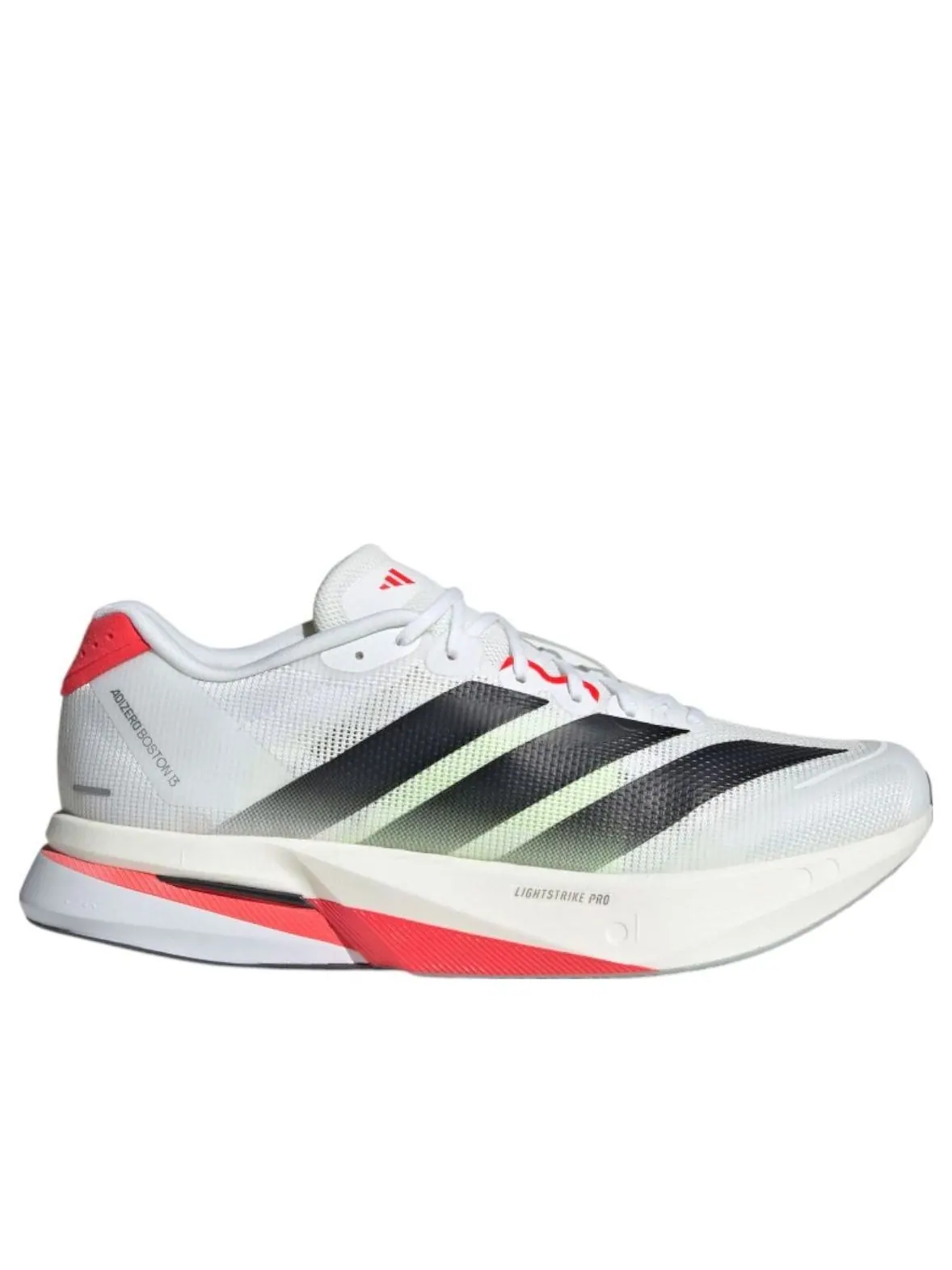 Кроссовки adidas Adizero Boston 13 'White Black Lucid Red' — изображение 2 из 5, белый