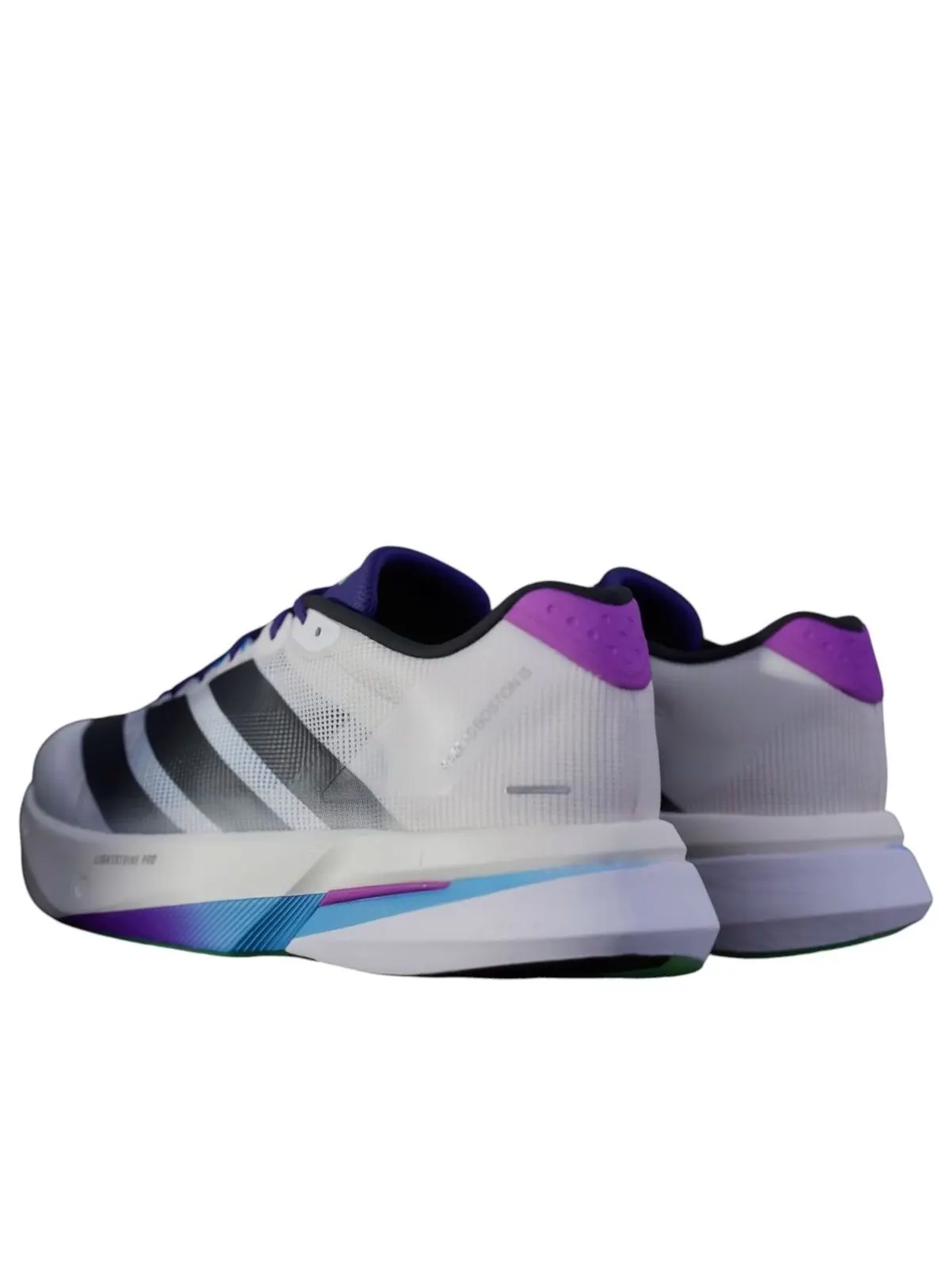 Adidas Adizero Boston 13 'White Black Lime Burst' — изображение 4 из 4, белый/черный