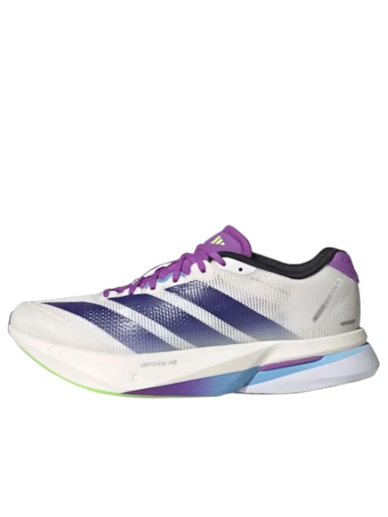 (WMNS) Adidas Adizero Boston 13 'White Collegiate Purple Lime Burst' — изображение 1 из 6, белый/фиолетовый