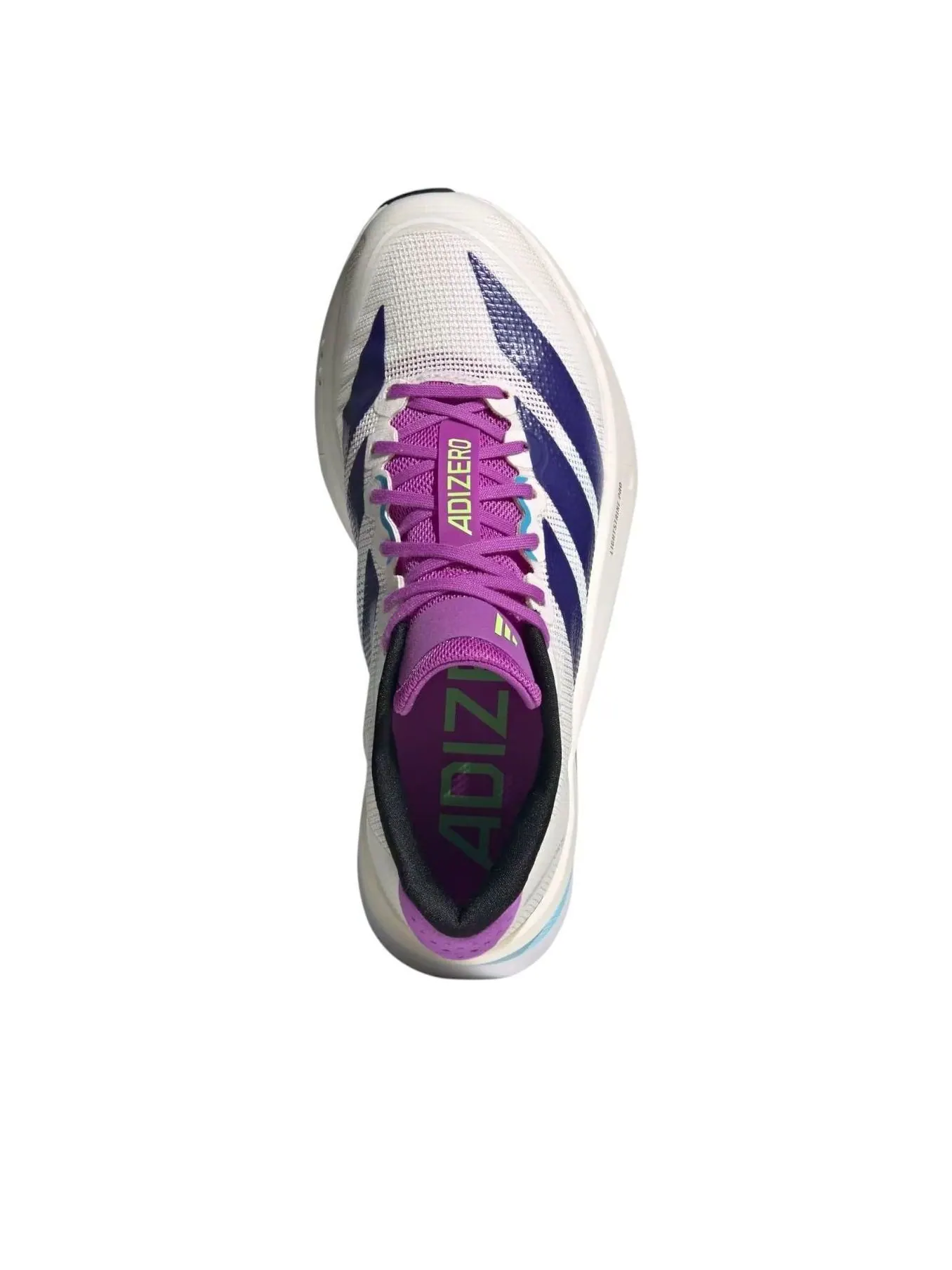 (WMNS) Adidas Adizero Boston 13 'White Collegiate Purple Lime Burst' — изображение 3 из 6, белый/фиолетовый