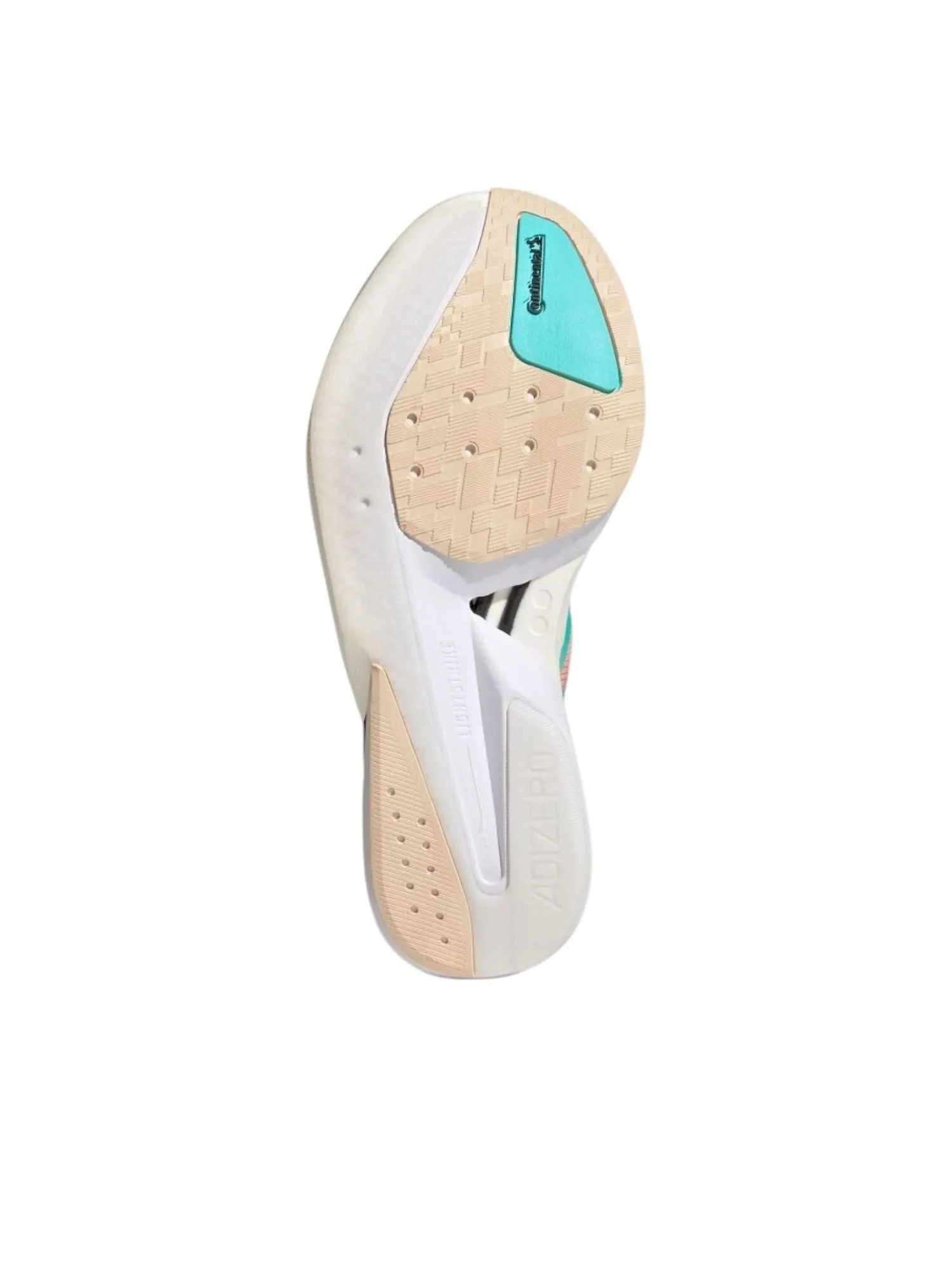 (WMNS) Adidas Adizero Boston 13 'Semi Coral Flash Aqua Orange' — изображение 3 из 5, голубой оранжевый