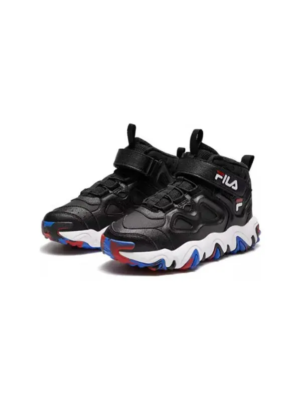 Кроссовки lifestyle high-top shoes 'black white' Fila — изображение 2 из 3, черный/белый/синий