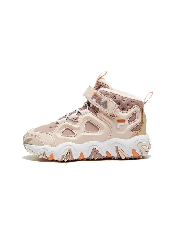 Кроссовки lifestyle high-top shoes 'pink white' Fila — изображение 2 из 4, розовый/белый